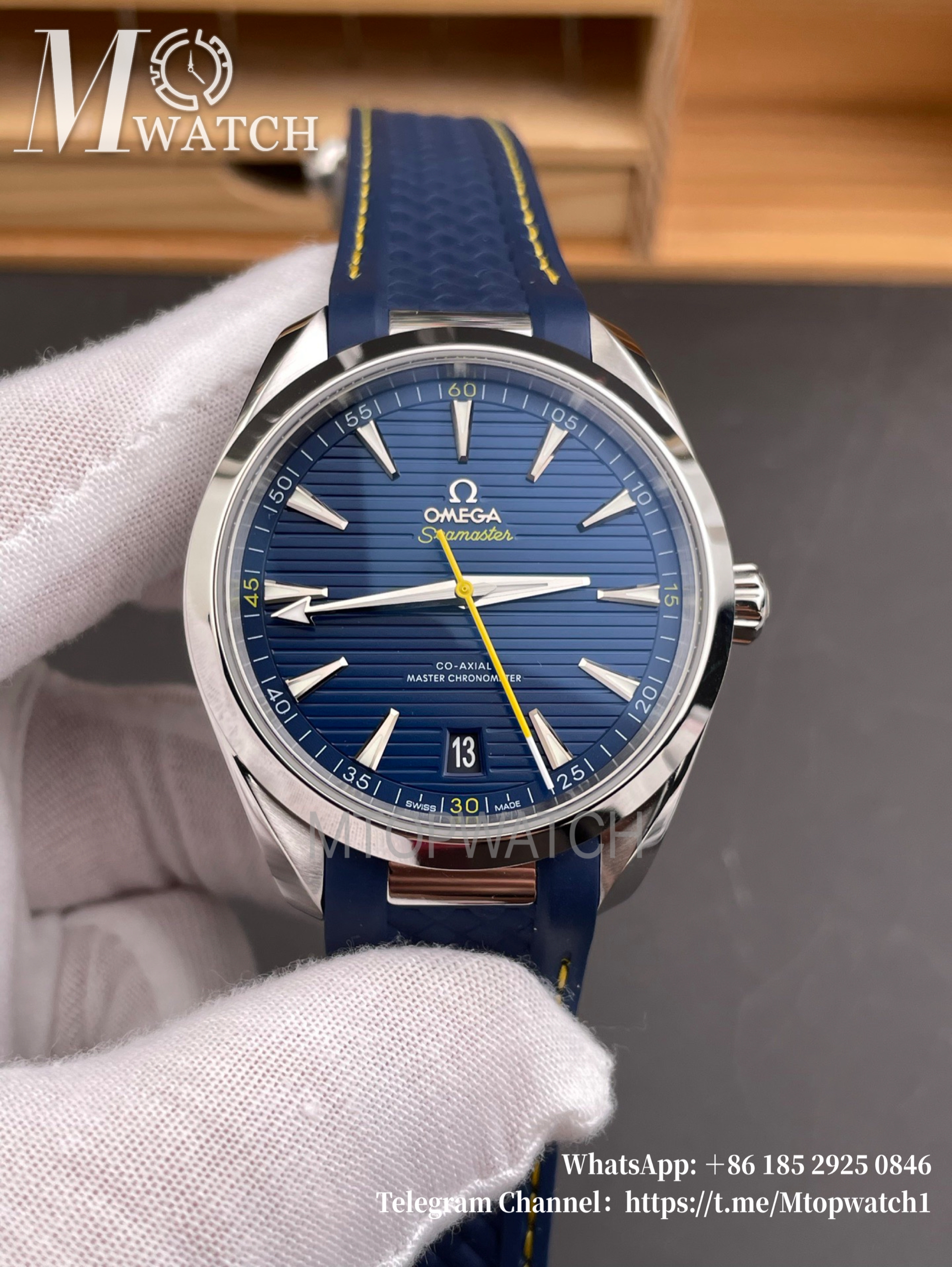 OMEGA - SUPER CLONE Seamaster Aqua Terra 150m 41mm SS/RU Dark Blue Dial VSF A8900