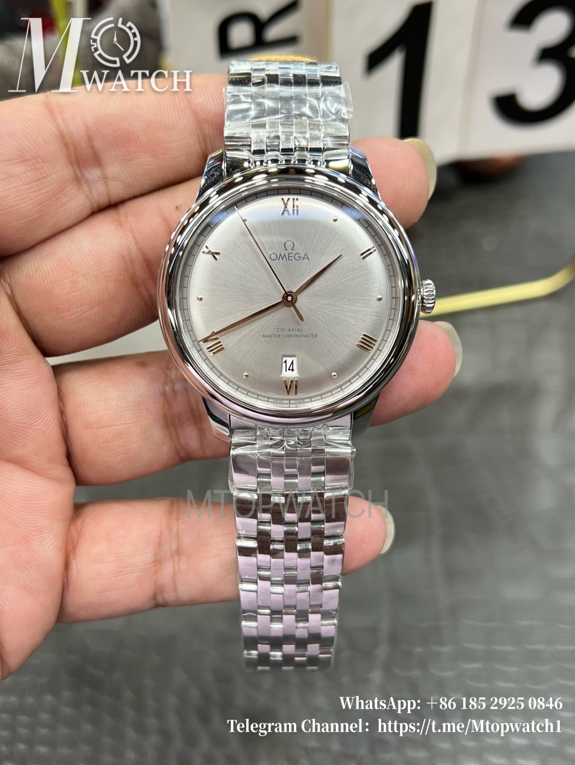 OMEGA - De Ville Prestige 40mm SS/SS White Mop Dial VSF A8800
