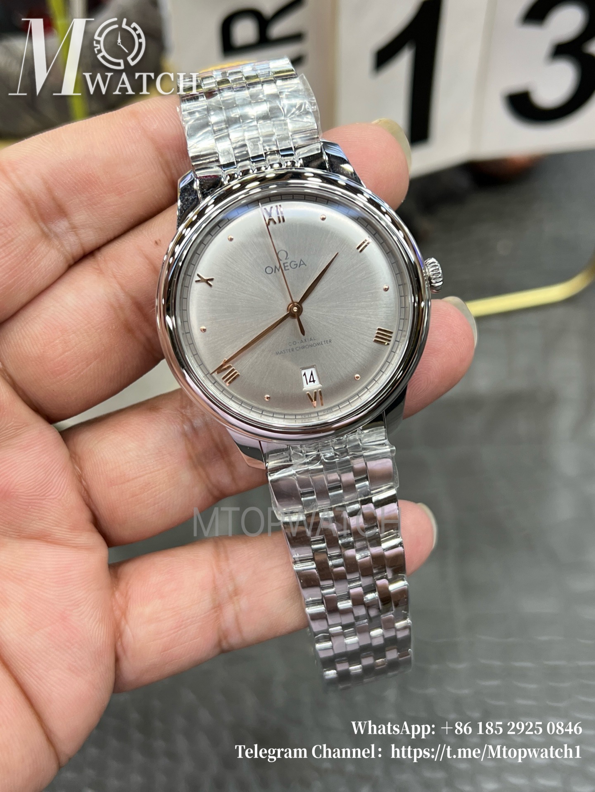 OMEGA - De Ville Prestige 40mm SS/SS White Mop Dial VSF A8800