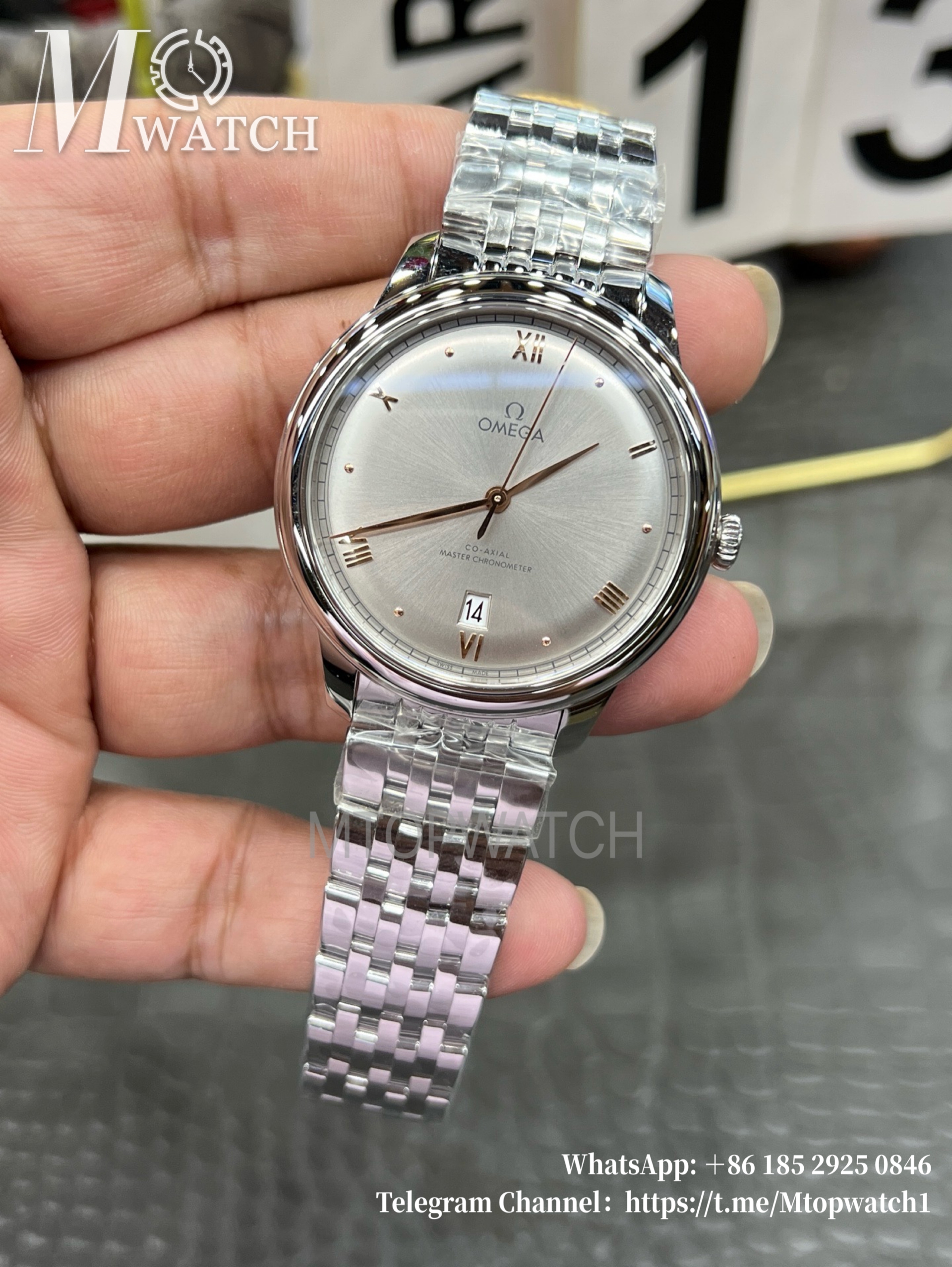 OMEGA - De Ville Prestige 40mm SS/SS White Mop Dial VSF A8800