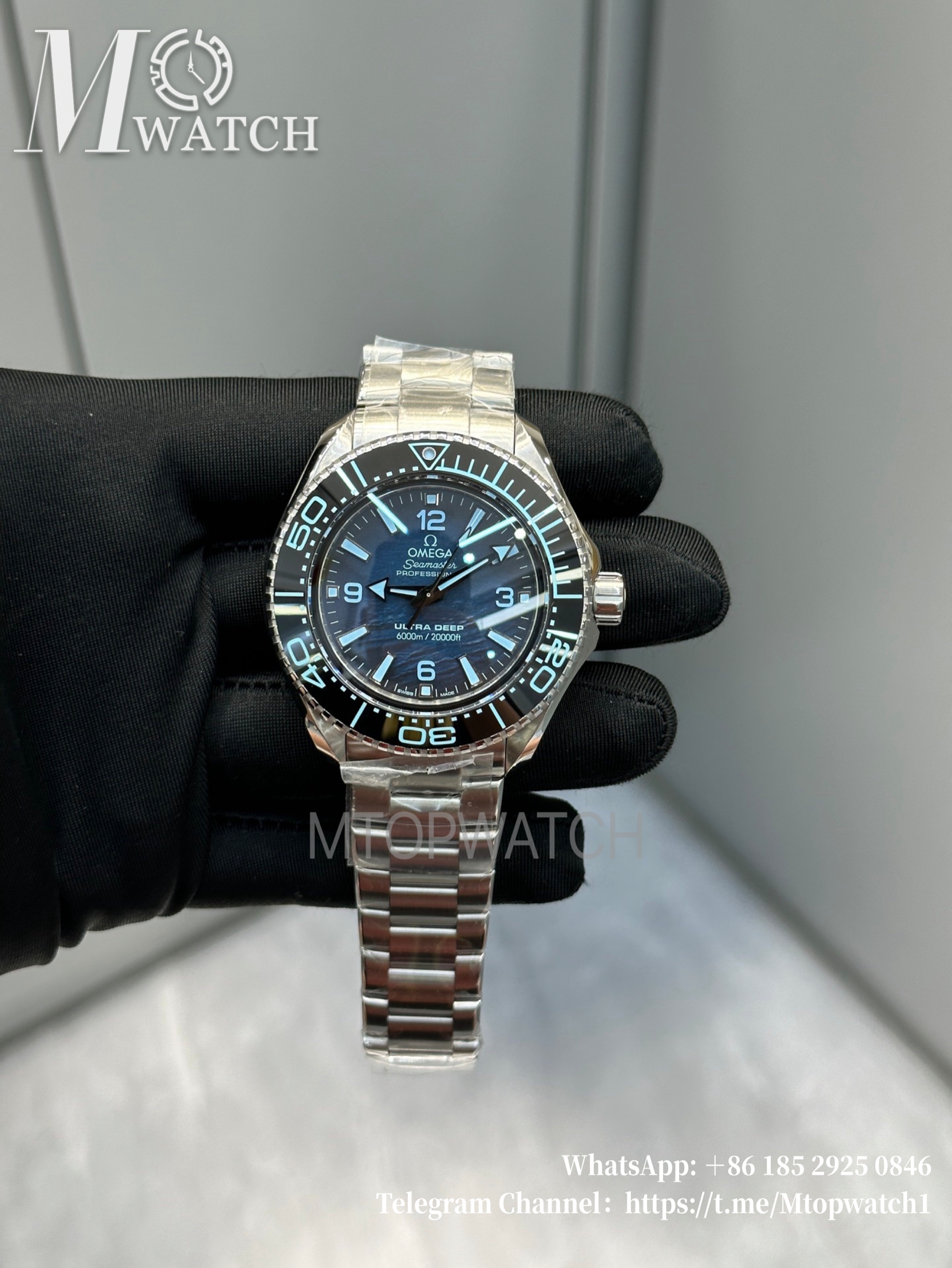 OMEGA - Seamaster Planet Ocean Ultra Deep Challenger 45.5mm SS/SS Blue Dial VRF A8912