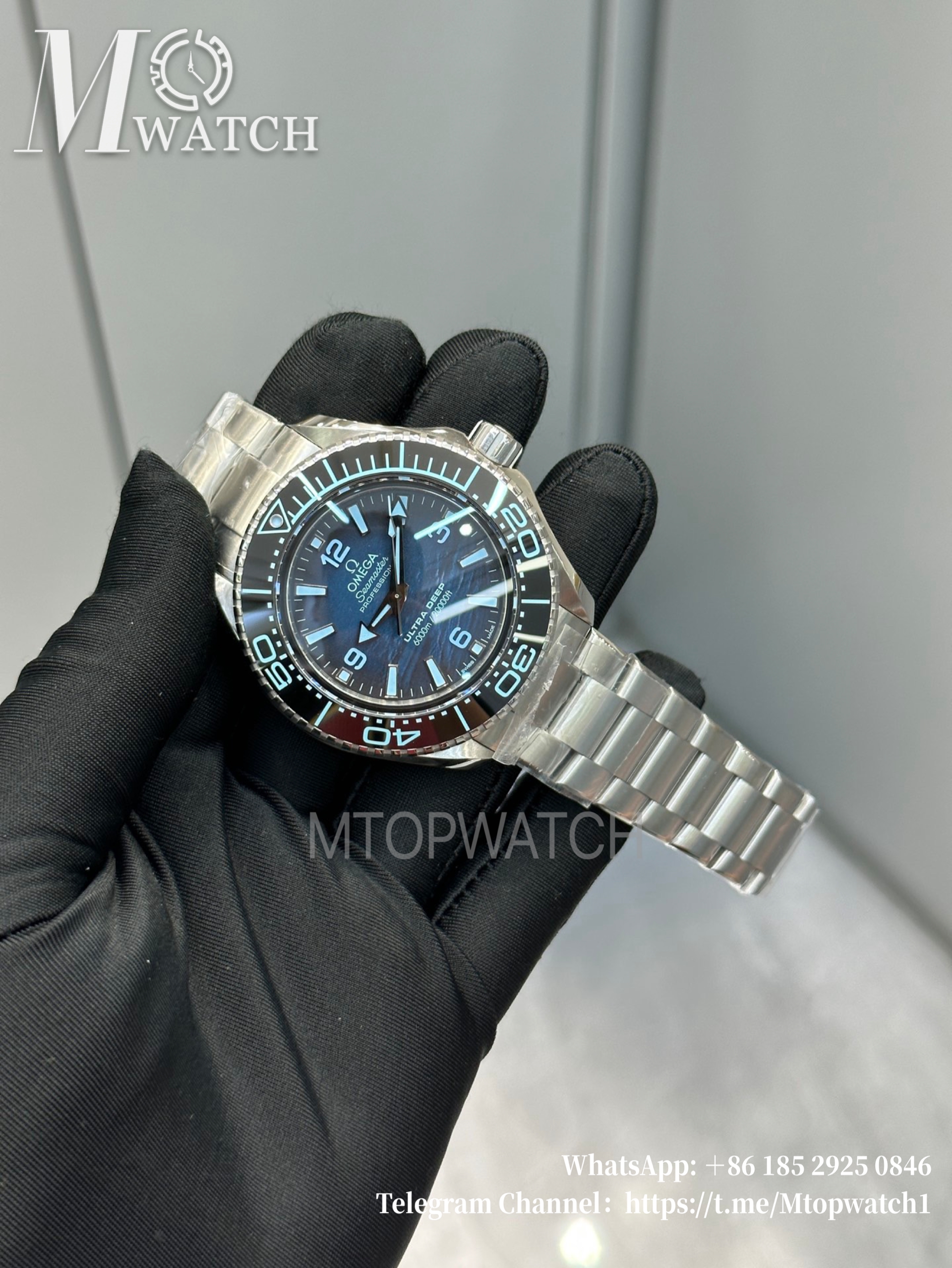 OMEGA - Seamaster Planet Ocean Ultra Deep Challenger 45.5mm SS/SS Blue Dial VRF A8912