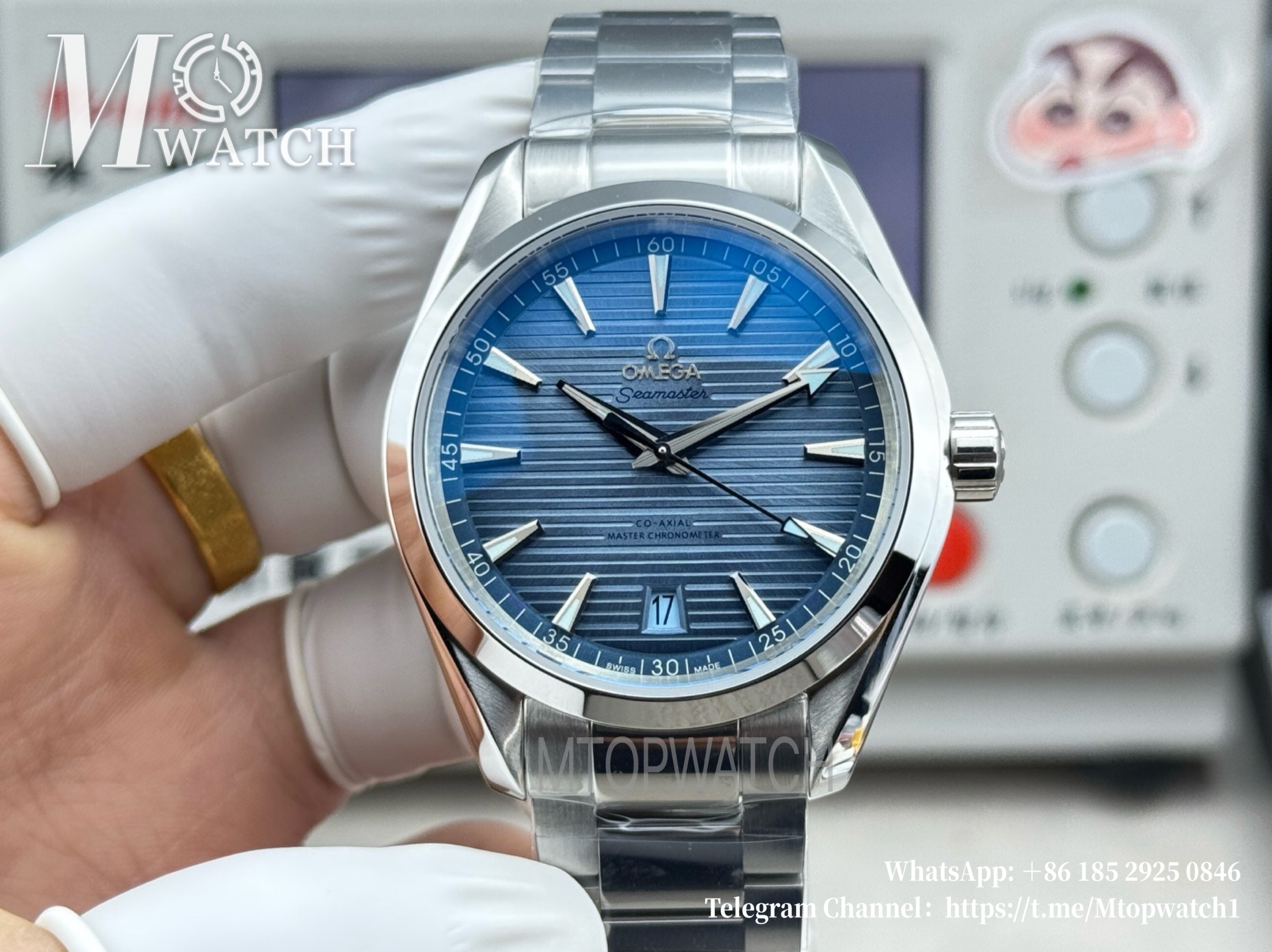 OMEGA - Seamaster Aqua Terra 150m 41mm SS/SS Summer Blue Dial VSF A8900 Super Clone
