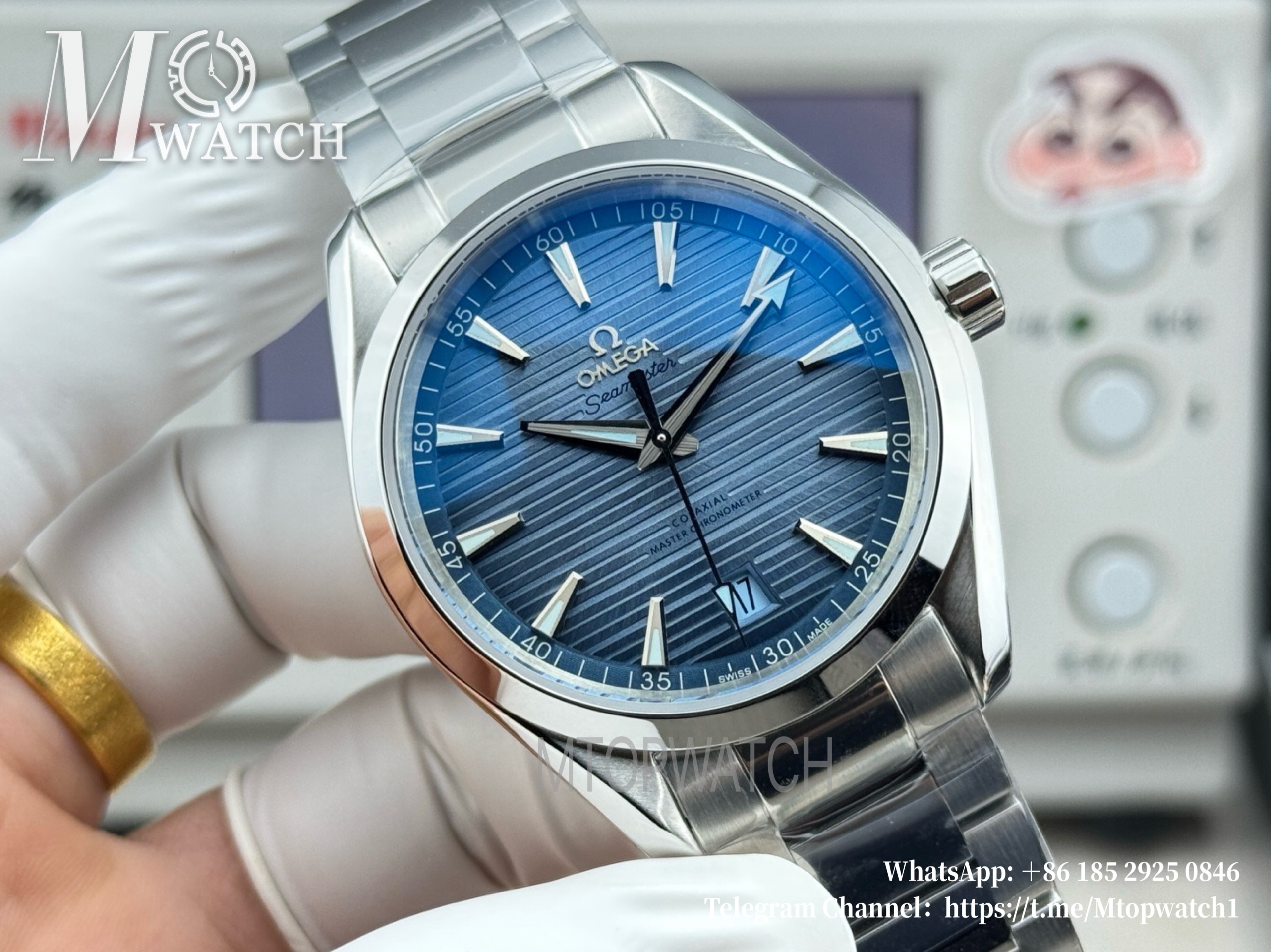 OMEGA - Seamaster Aqua Terra 150m 41mm SS/SS Summer Blue Dial VSF A8900 Super Clone