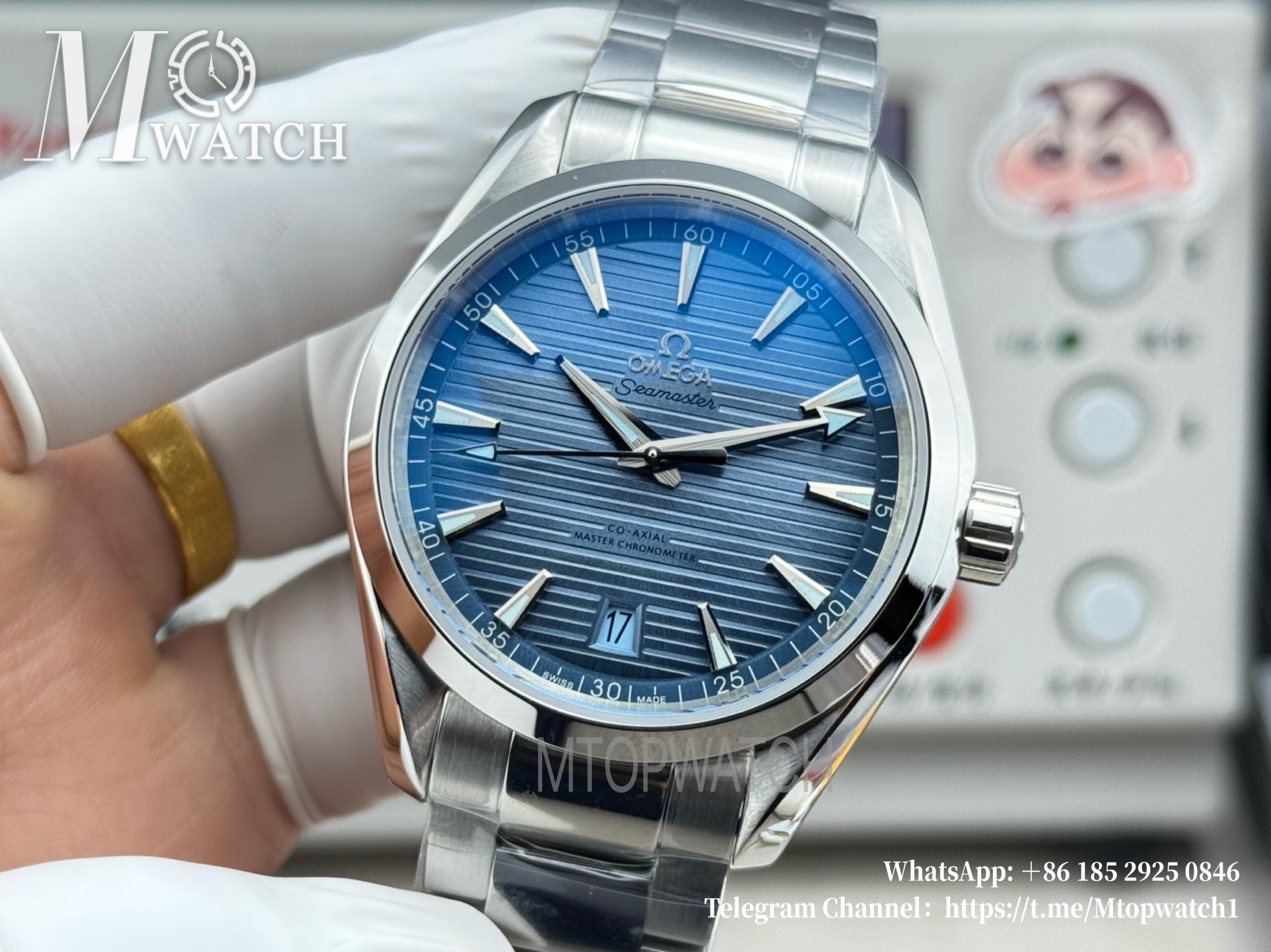 OMEGA - Seamaster Aqua Terra 150m 41mm SS/SS Summer Blue Dial VSF A8900 Super Clone