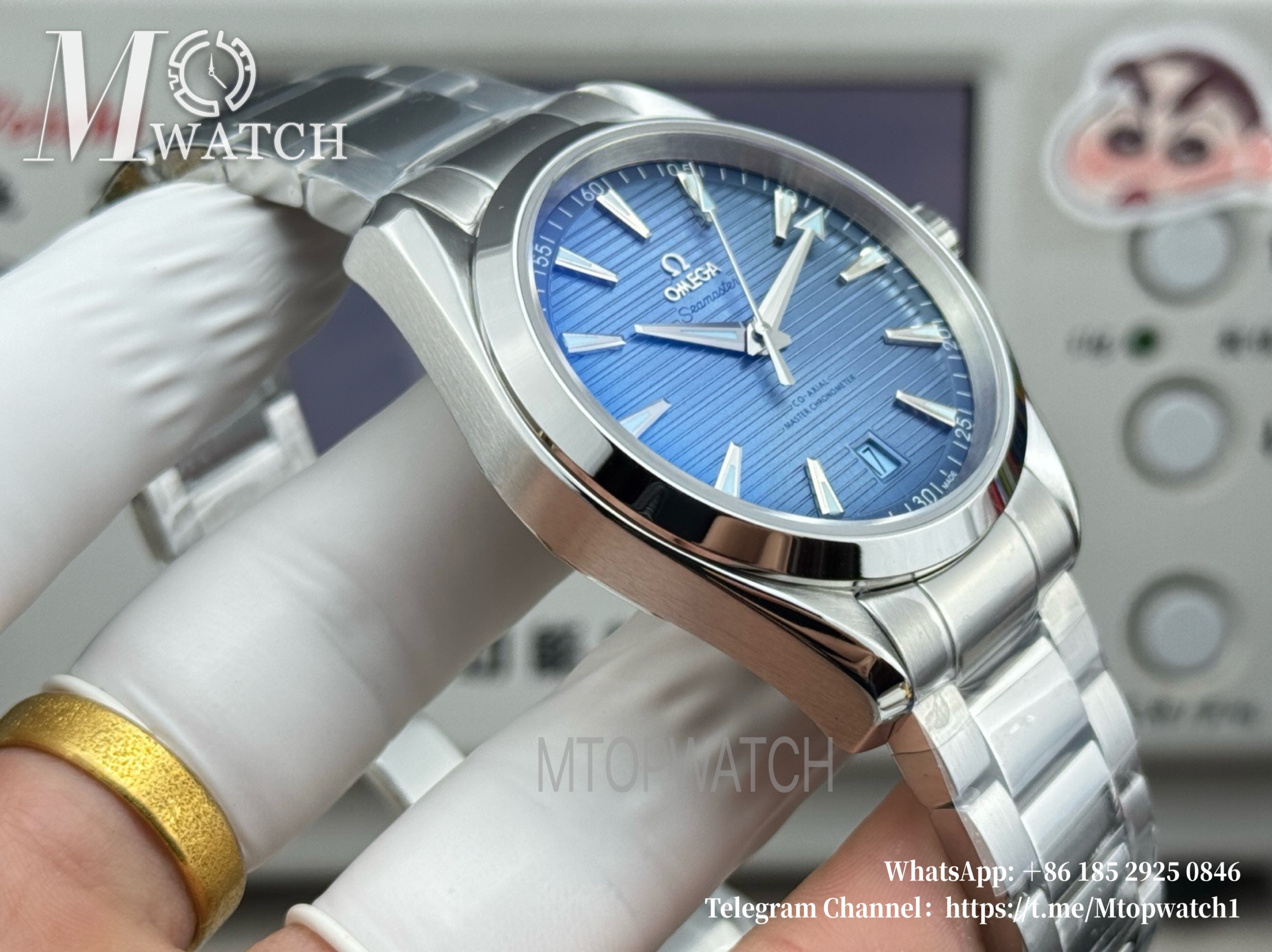 OMEGA - Seamaster Aqua Terra 150m 41mm SS/SS Summer Blue Dial VSF A8900 Super Clone