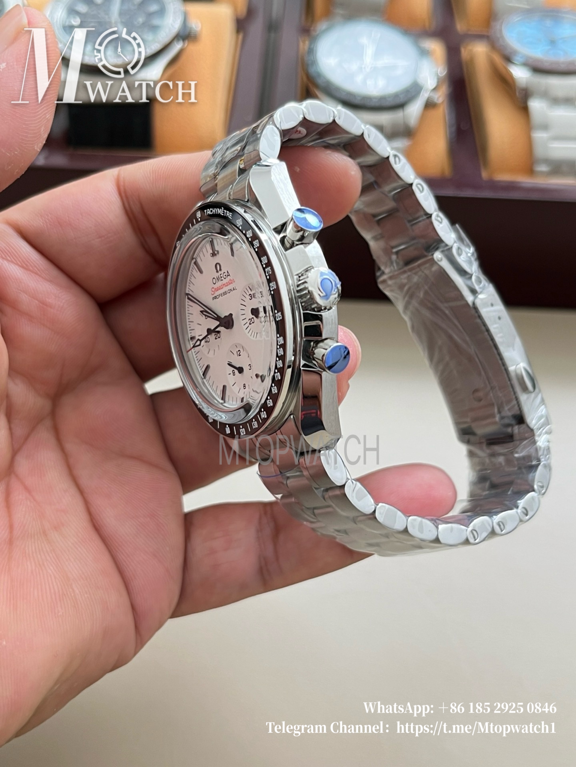 OMEGA - SUPER CLONE Speed Master 42mm SS/SS White Texture Dial VSF 8800