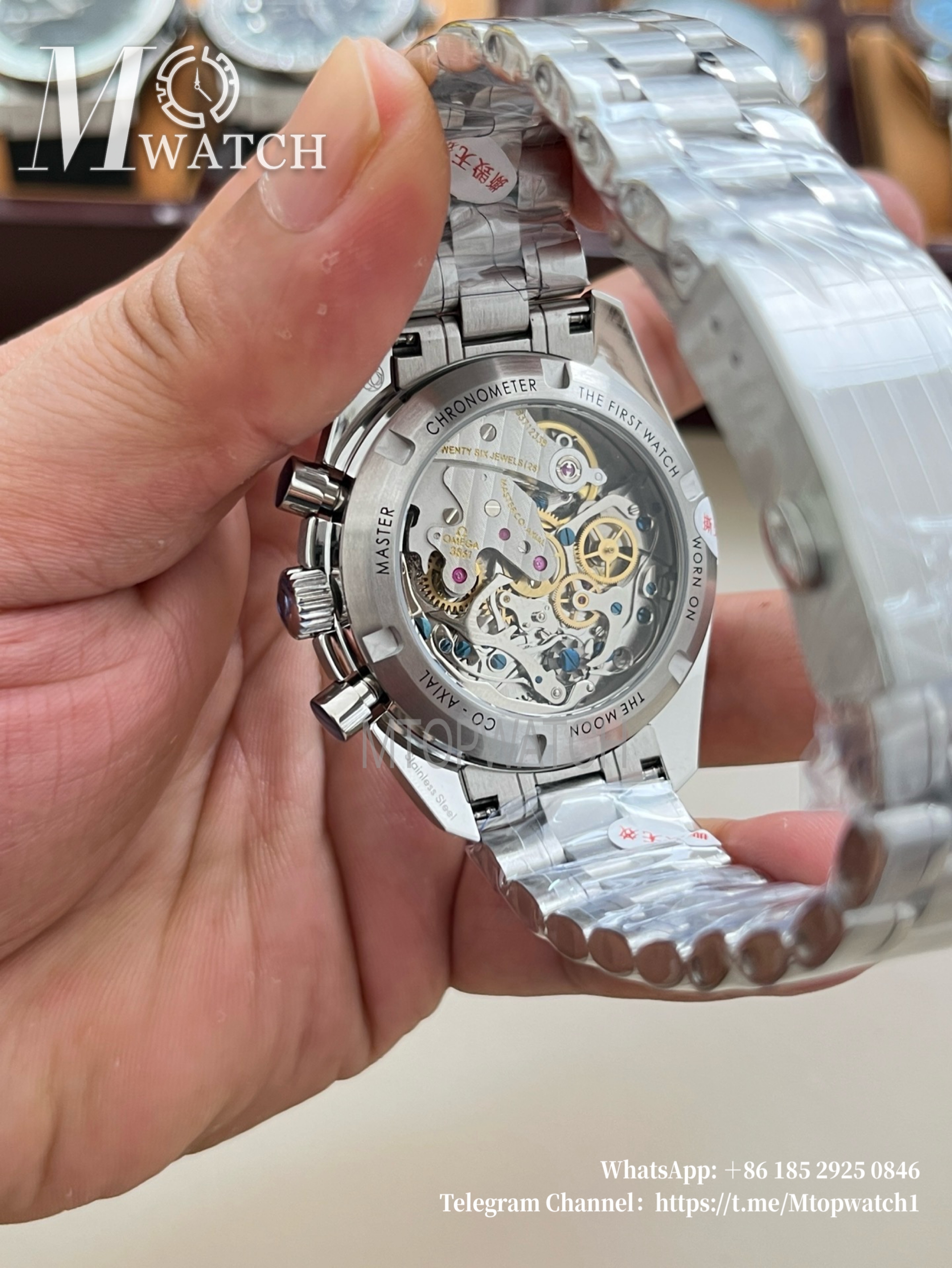 OMEGA - SUPER CLONE Speed Master 42mm SS/SS White Texture Dial VSF 8800