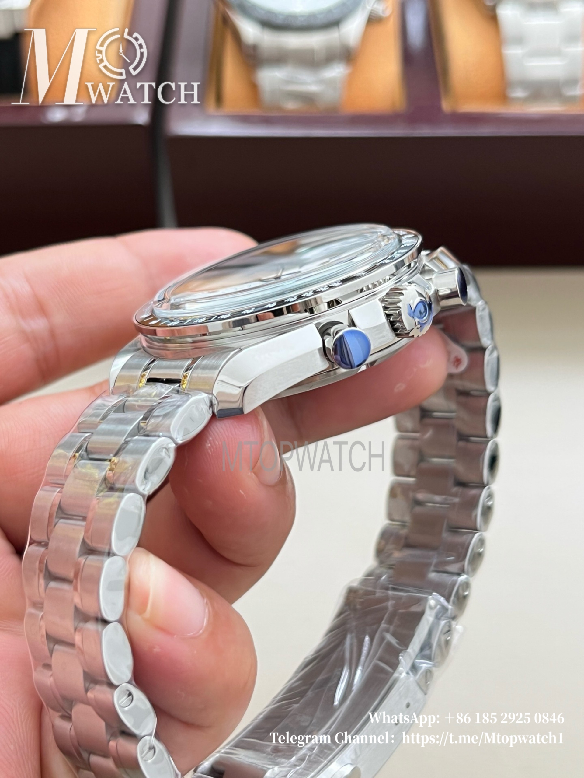 OMEGA - SUPER CLONE Speed Master 42mm SS/SS White Texture Dial VSF 8800