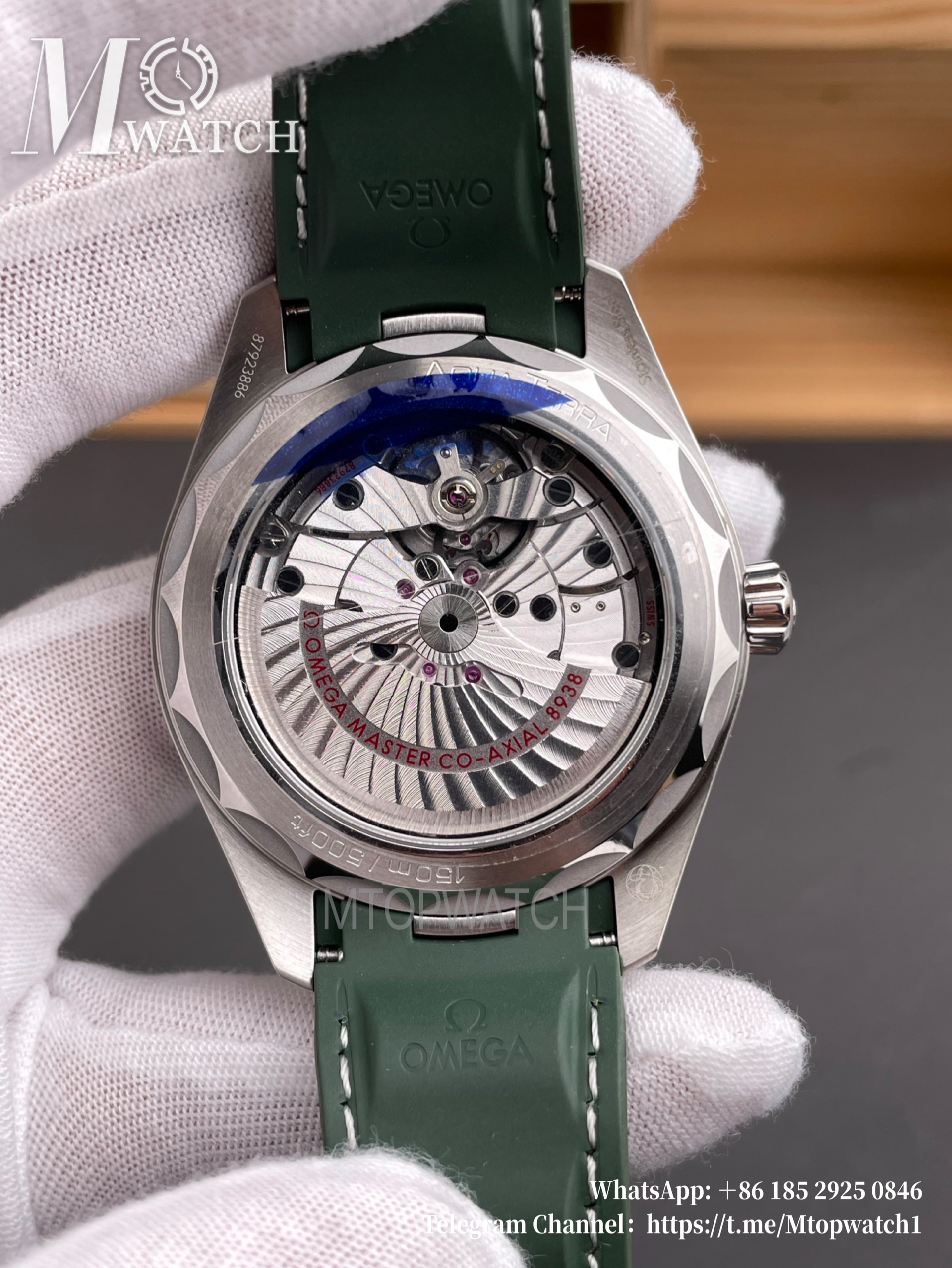 OMEGA - Sea Master Aqua Terra 150M 43mm World Timer SS/RU Green Dial VSF A8938