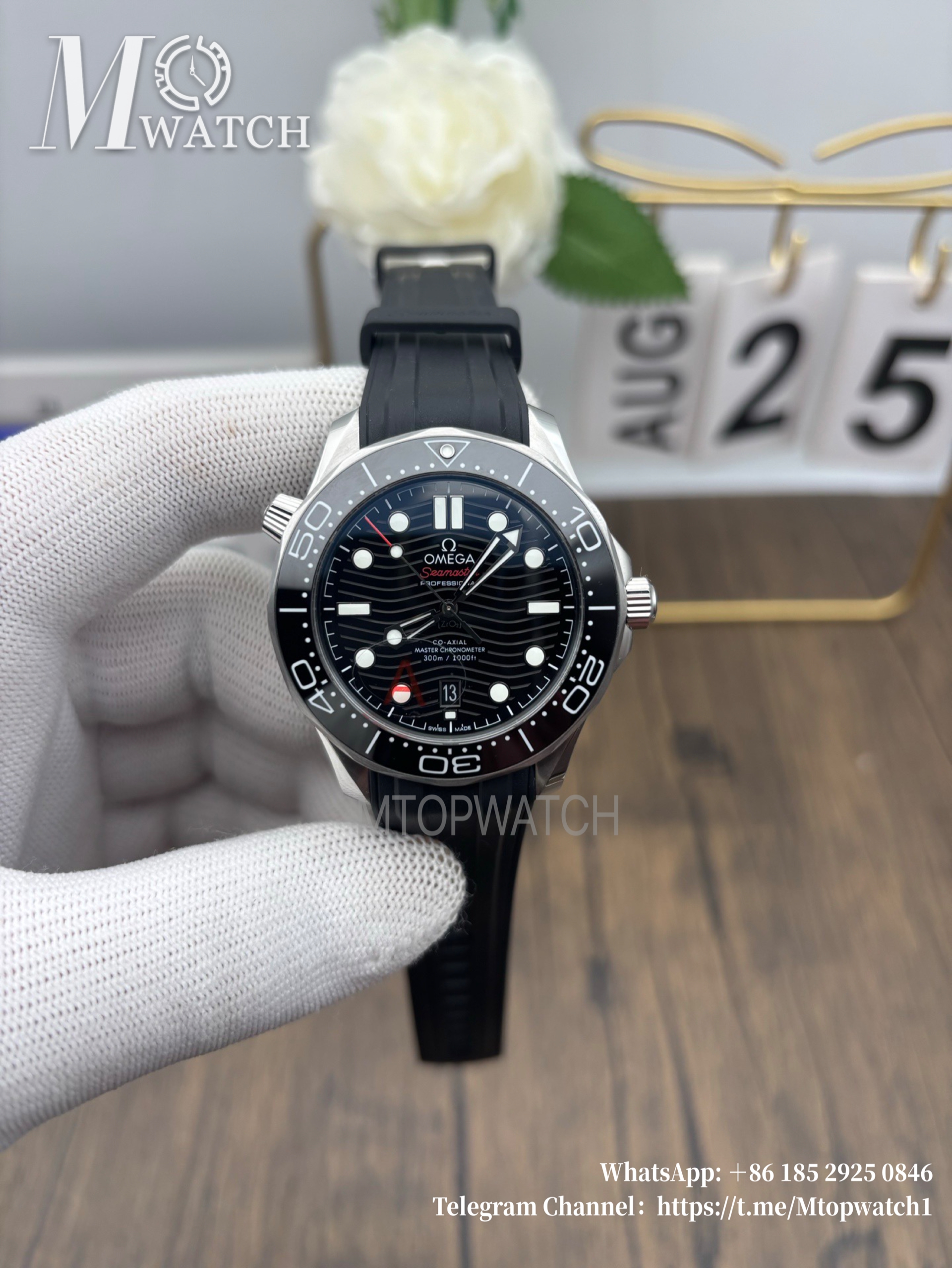 OMEGA - Seamaster Diver 300m 42mm RG/RU Black Dial VSF A8800