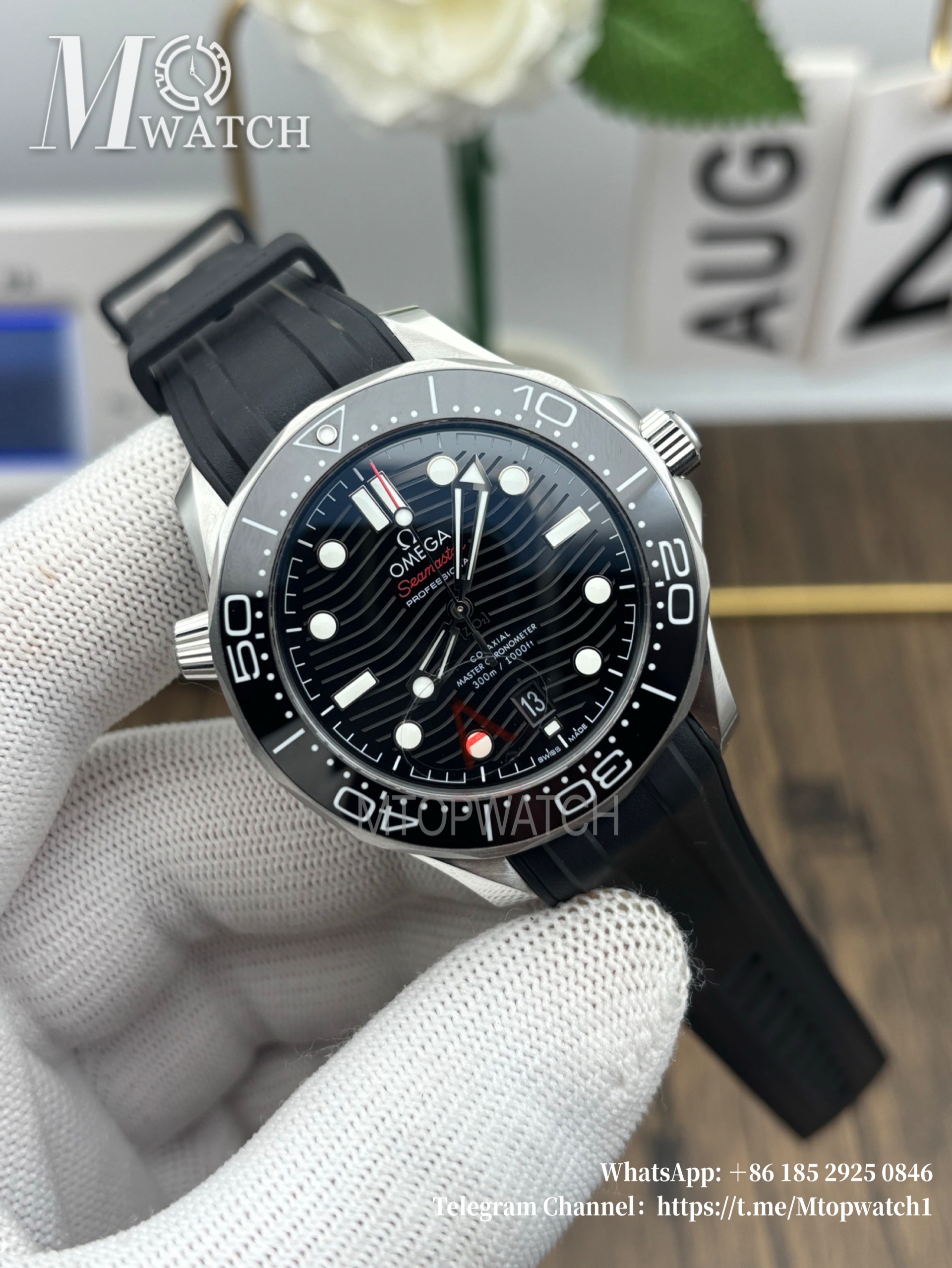 OMEGA - Seamaster Diver 300m 42mm RG/RU Black Dial VSF A8800