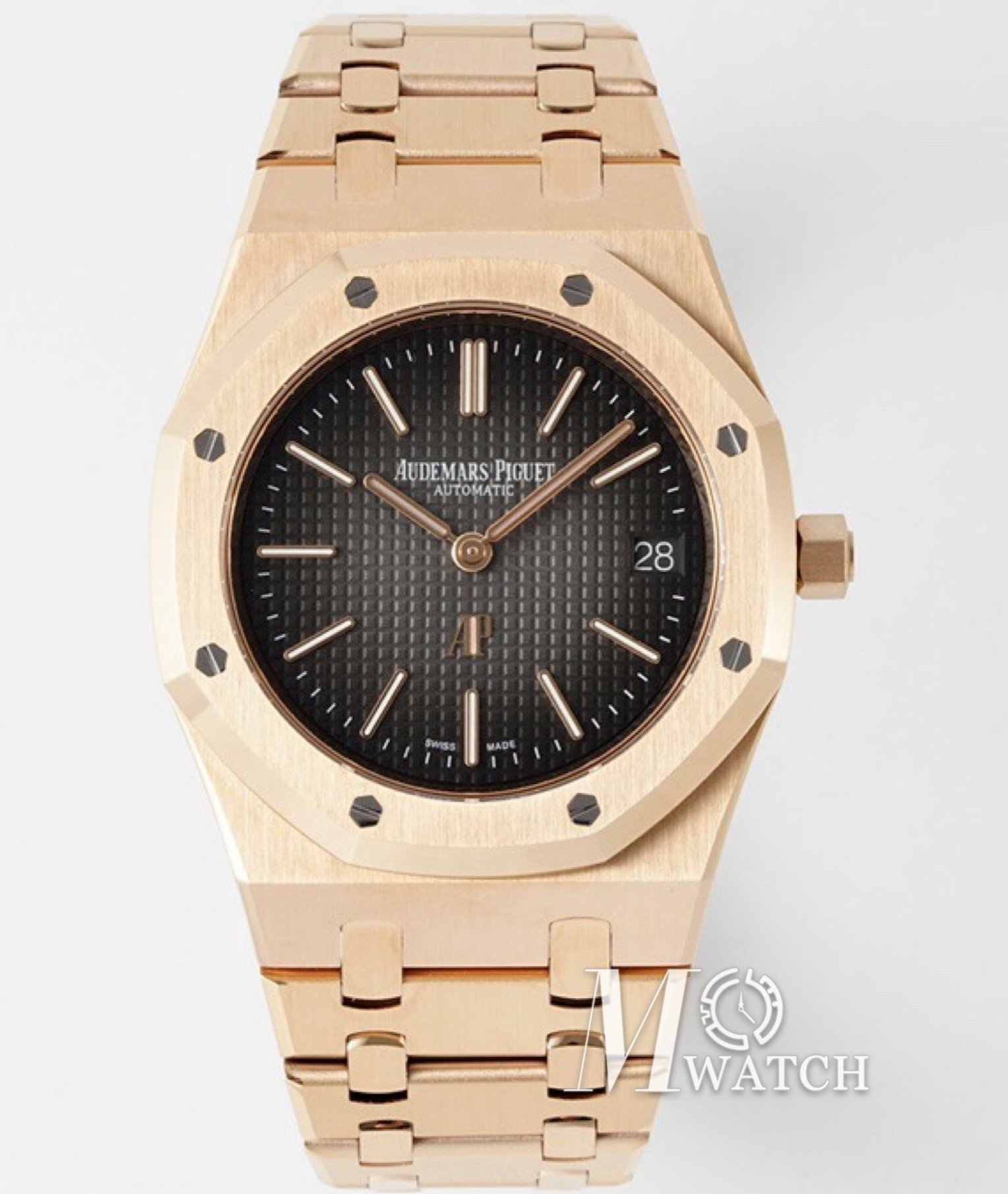 AUDEMARS PIGUET - Royal Oak Jumbo Extra Thin 39mm 16202 RG/RG Grey Dial ZF A7121