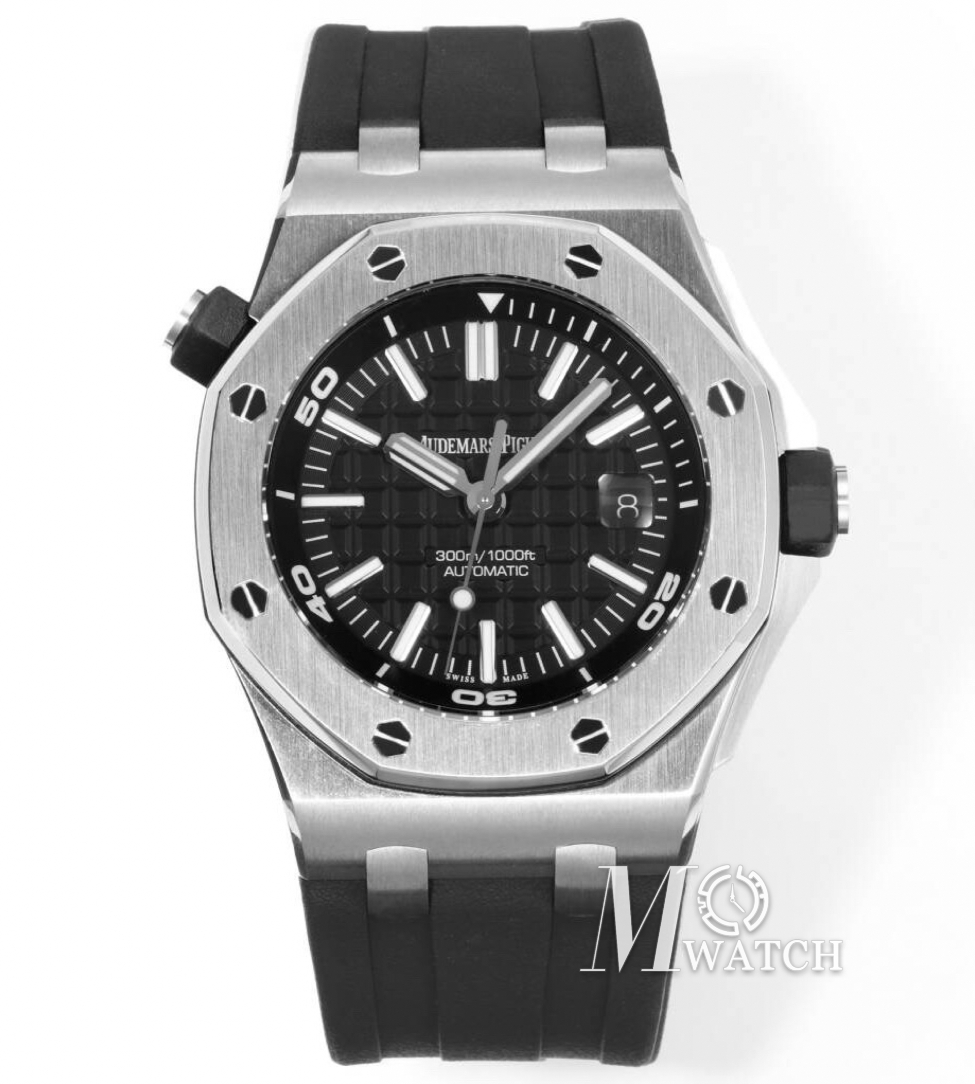 AUDEMARS PIGUET - Royal Oak Offshore Diver 15710 42mm SS/RU Black/Stk Super Clone