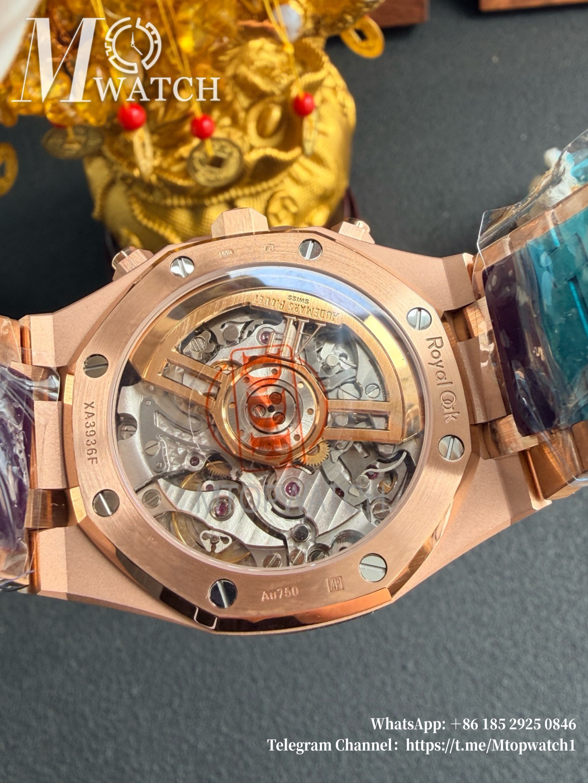 AUDEMARS PIGUET - Royal Oak Chrono 26240OR 41mm RG/RG Blue Dial DDF