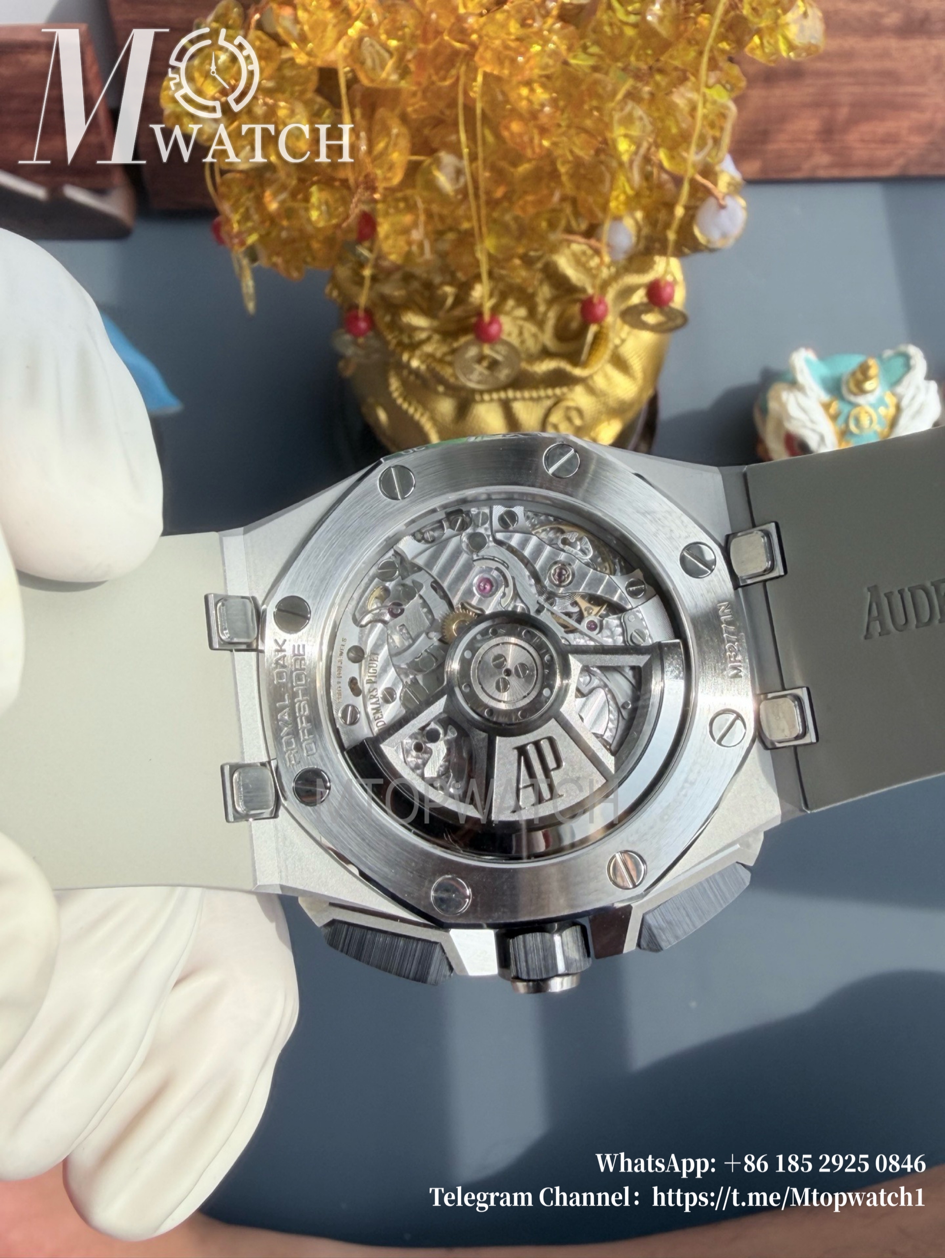 AUDEMARS PIGUET - SUPER CLONE Royal Oak Offshore 26420 43mm SS/RU Light Brown/Wht APSF 4401