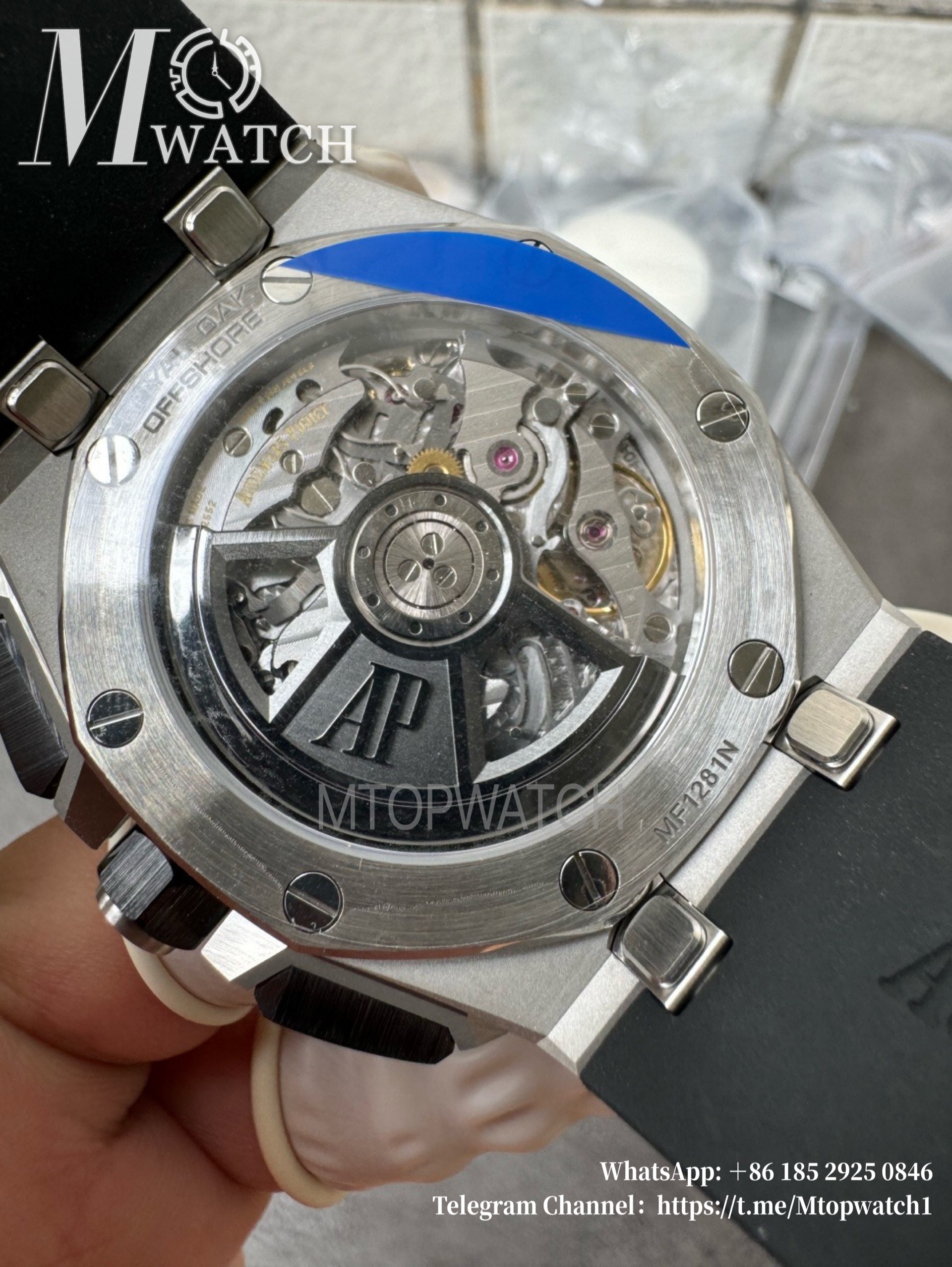 AUDEMARS PIGUET - SUPER CLONE Royal Oak Offshore 26420 43mm SS/RU Black/Wht APSF 4401