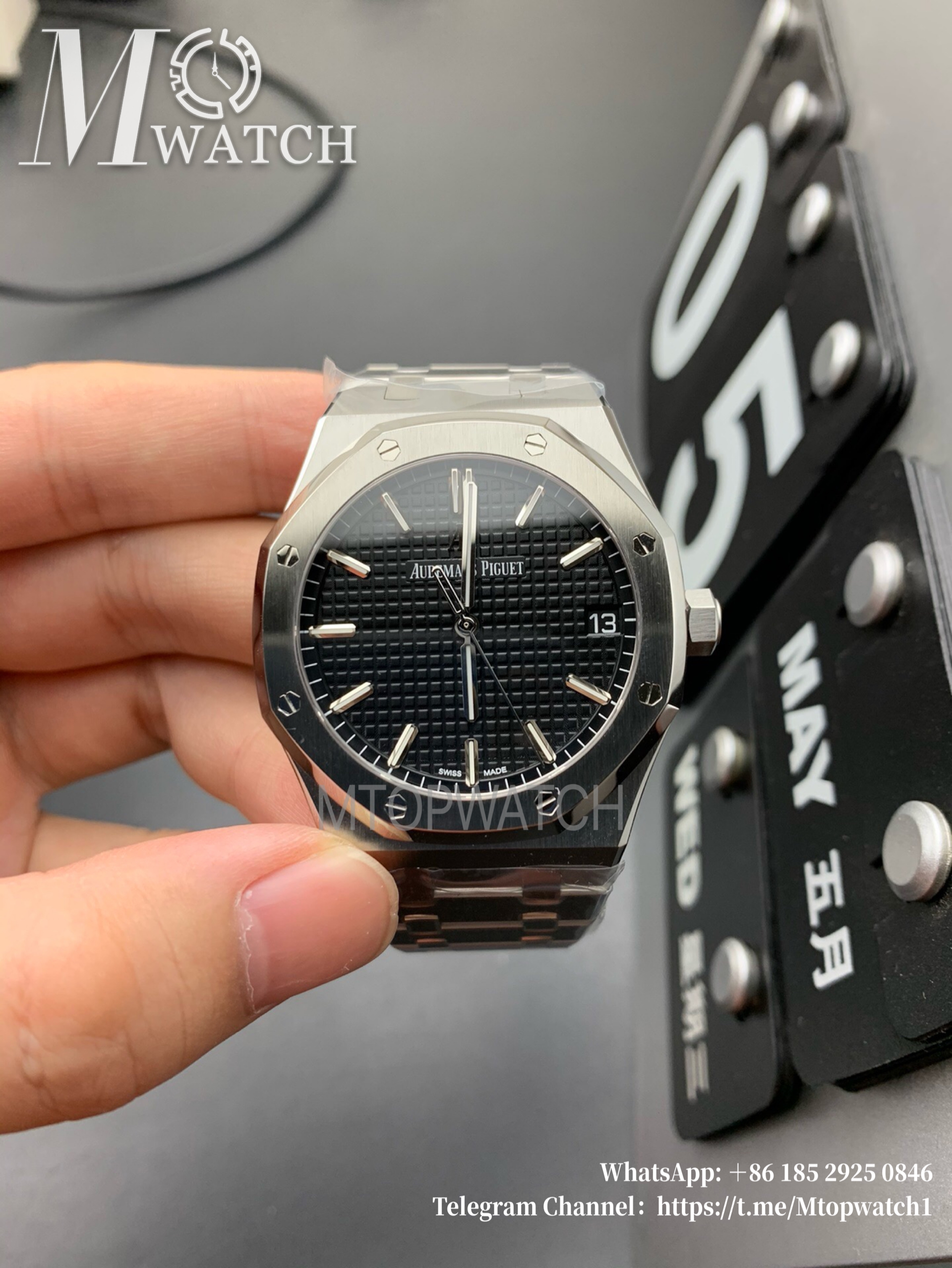 AUDEMARS PIGUET - Royal Oak 41mm 15500 SS/SS Black/Stk ZF Super Clone