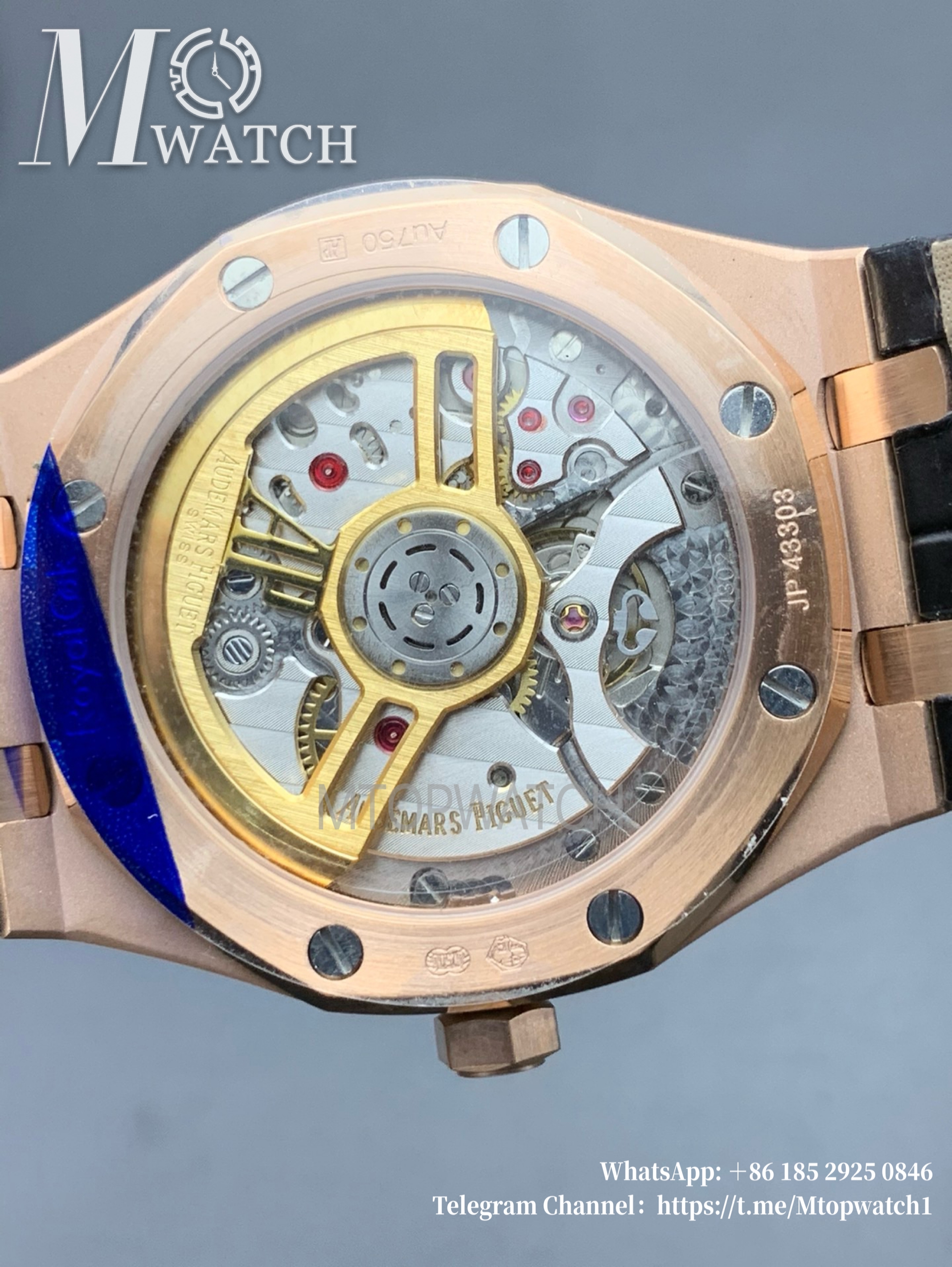 AUDEMARS PIGUET - SUPER CLONE Royal Oak 41mm 15500 RG/LE Black/Stk APSF A4302