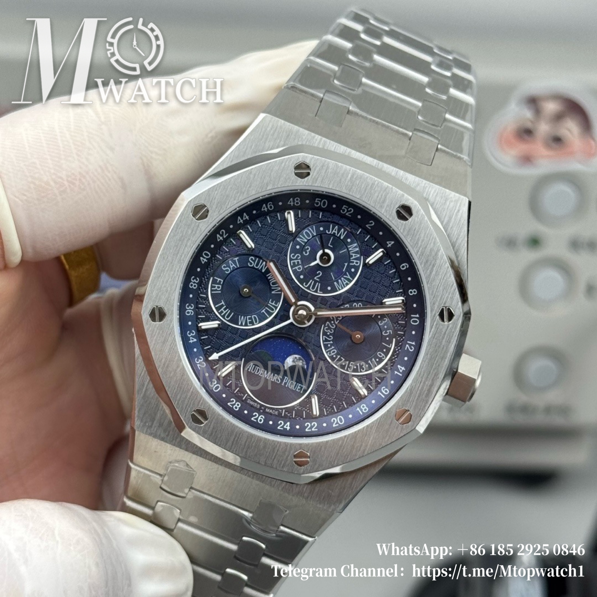 AUDEMARS PIGUET - Royal Oak 26574 Perpetual Calendar SS/SS Blue BBSF A5134
