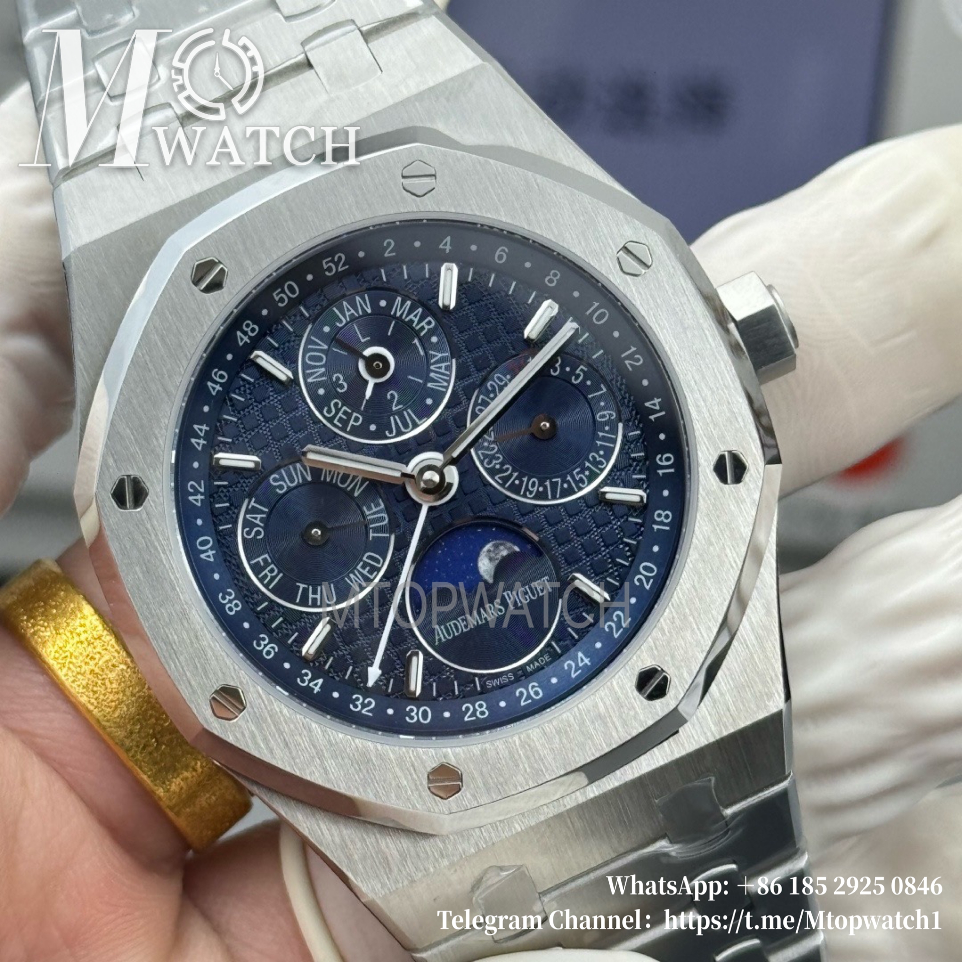 AUDEMARS PIGUET - Royal Oak 26574 Perpetual Calendar SS/SS Blue BBSF A5134