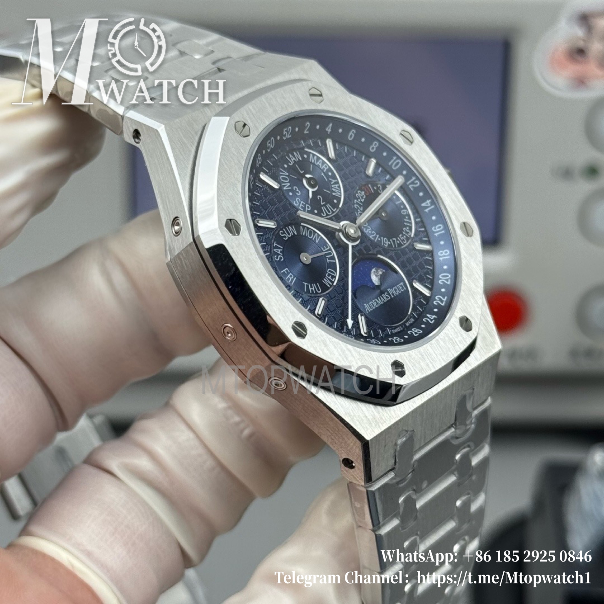 AUDEMARS PIGUET - Royal Oak 26574 Perpetual Calendar SS/SS Blue BBSF A5134