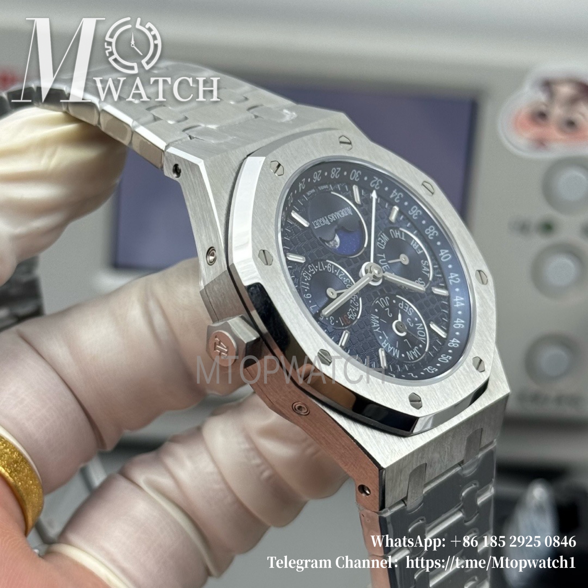 AUDEMARS PIGUET - Royal Oak 26574 Perpetual Calendar SS/SS Blue BBSF A5134