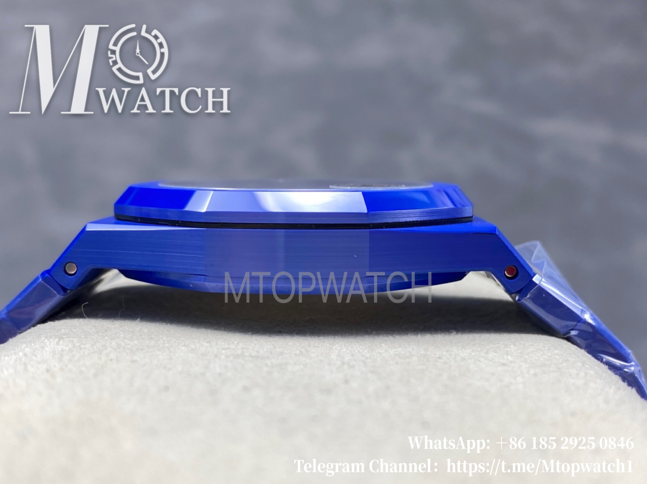 AUDEMARS PIGUET - SUPER CLONE Royal Oak 41mm 15500 Blue Ceramic/Cer White Dial APSF A4302
