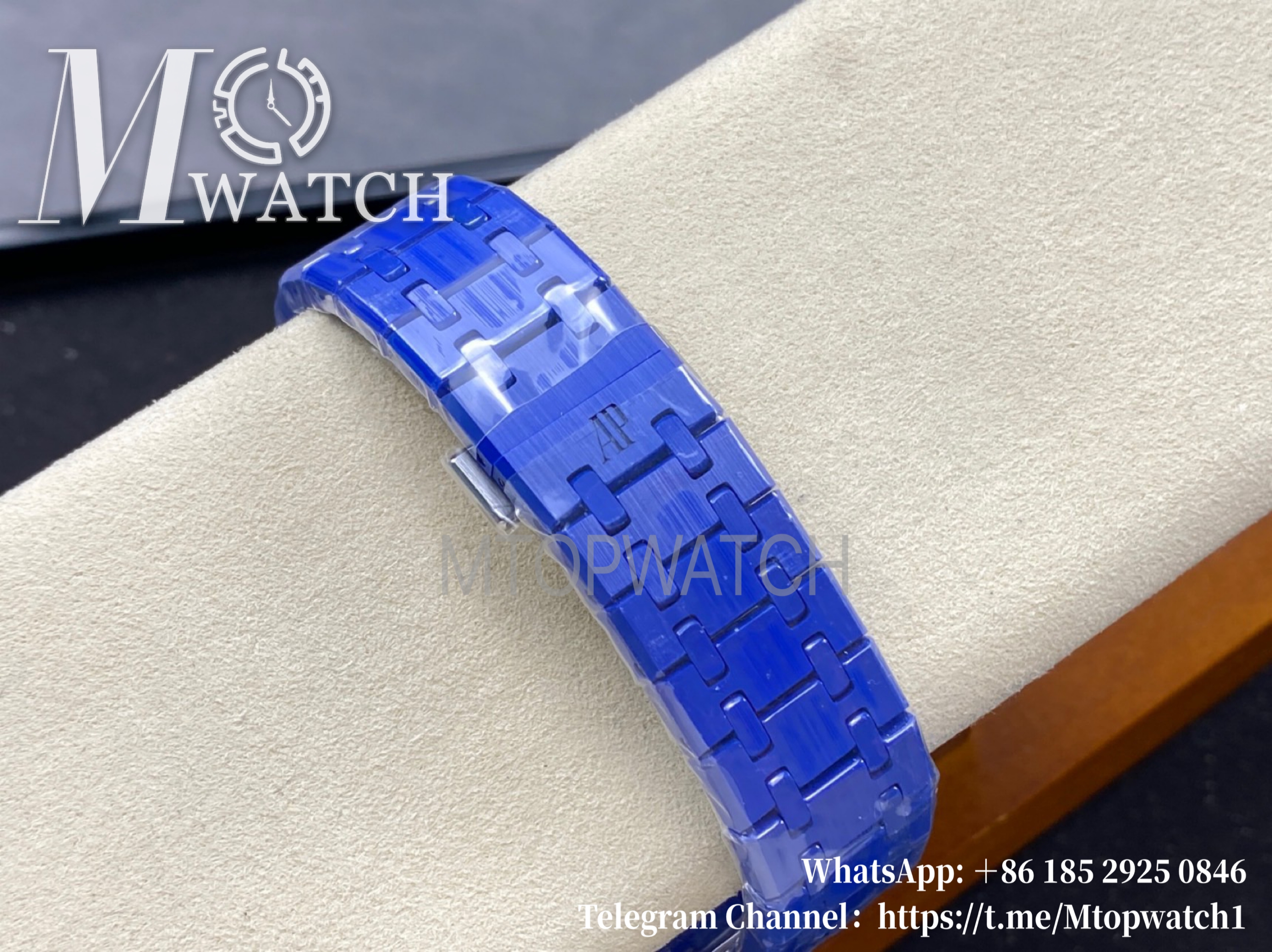 AUDEMARS PIGUET - SUPER CLONE Royal Oak 41mm 15500 Blue Ceramic/Cer White Dial APSF A4302