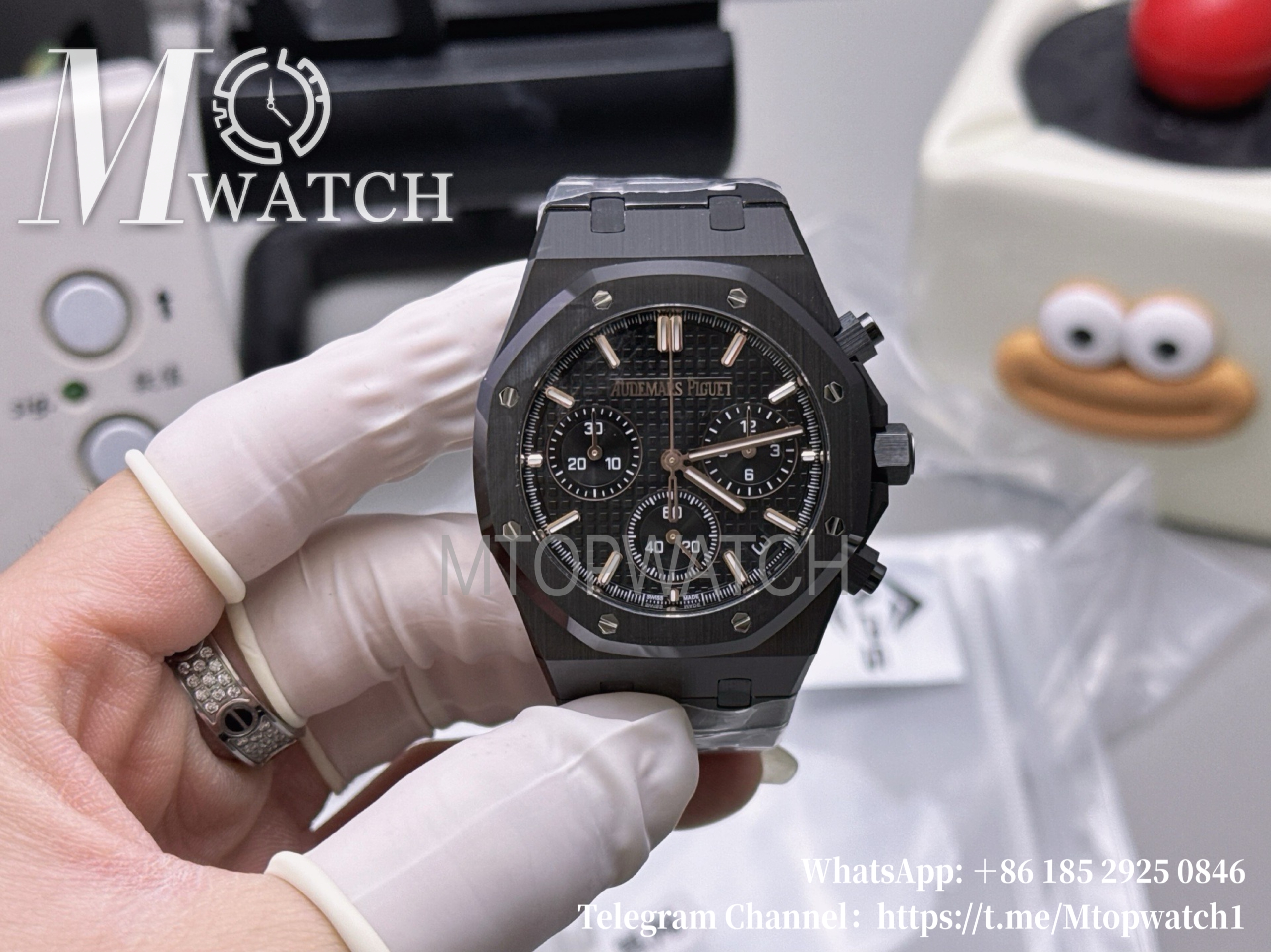 AUDEMARS PIGUET - SUPER CLONE Royal Oak Chrono 26240CE 41mm CER/CER Black Dial APS DD4401