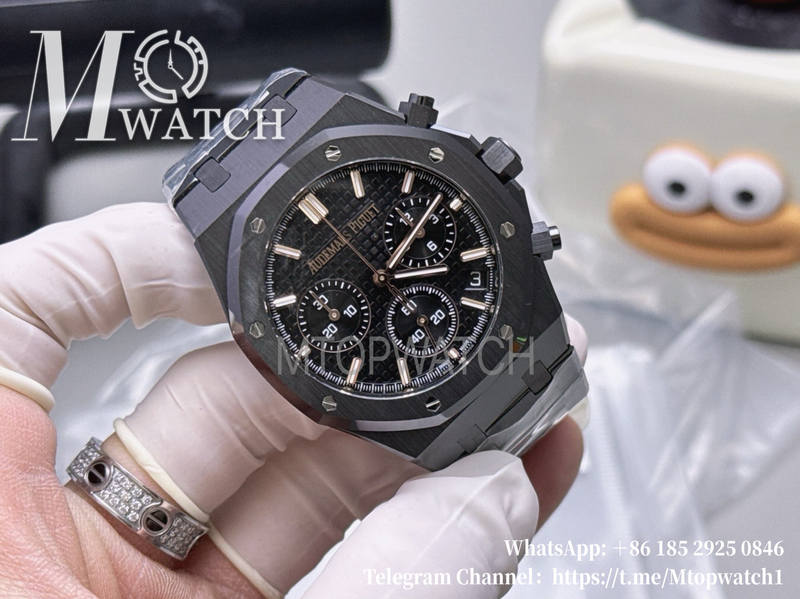 AUDEMARS PIGUET - SUPER CLONE Royal Oak Chrono 26240CE 41mm CER/CER Black Dial APS DD4401