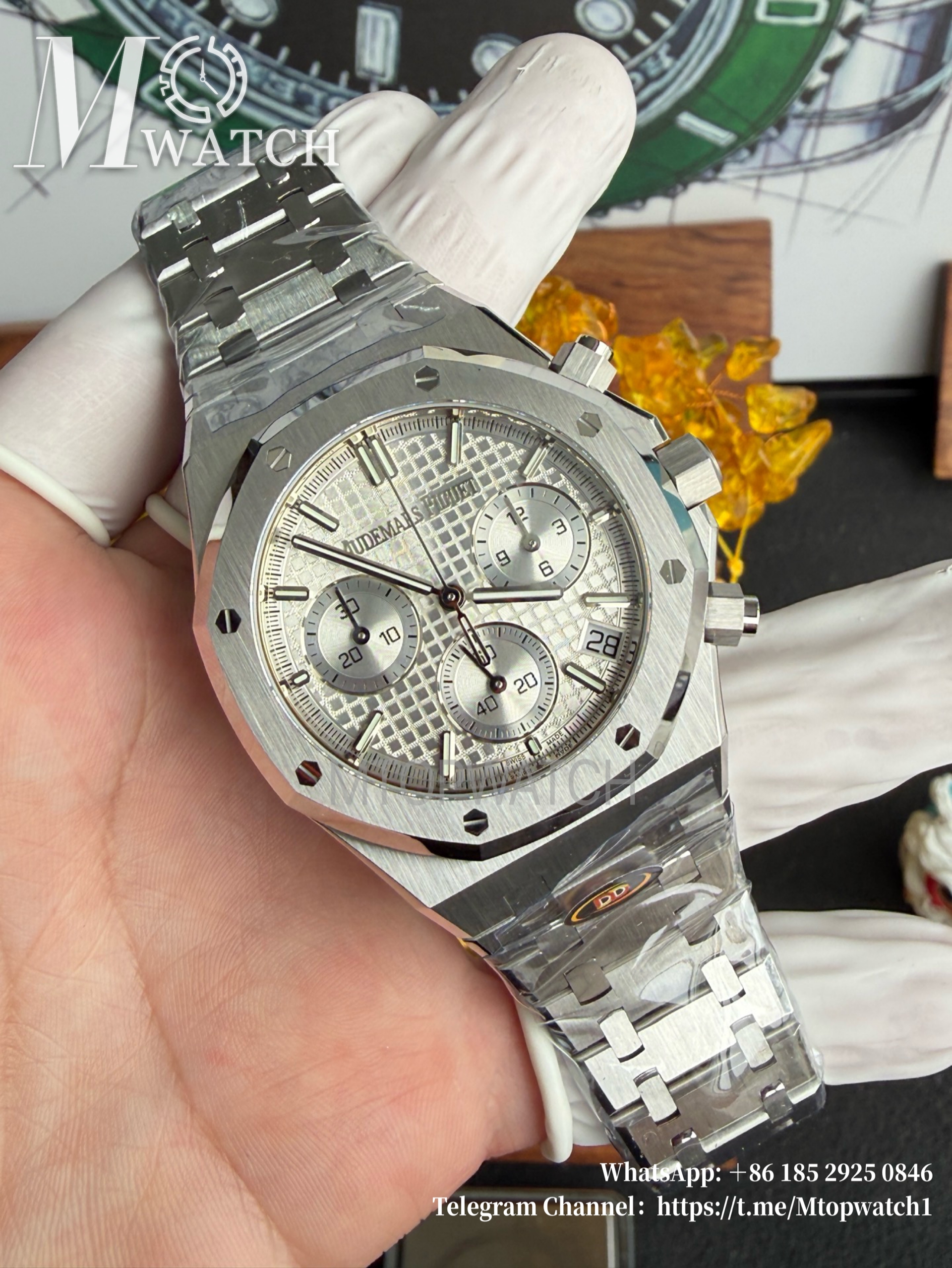 AUDEMARS PIGUET - SUPER CLONE Royal Oak Chronometer 26240ST 41mm SS/SS Silver Dial DDF DD4401