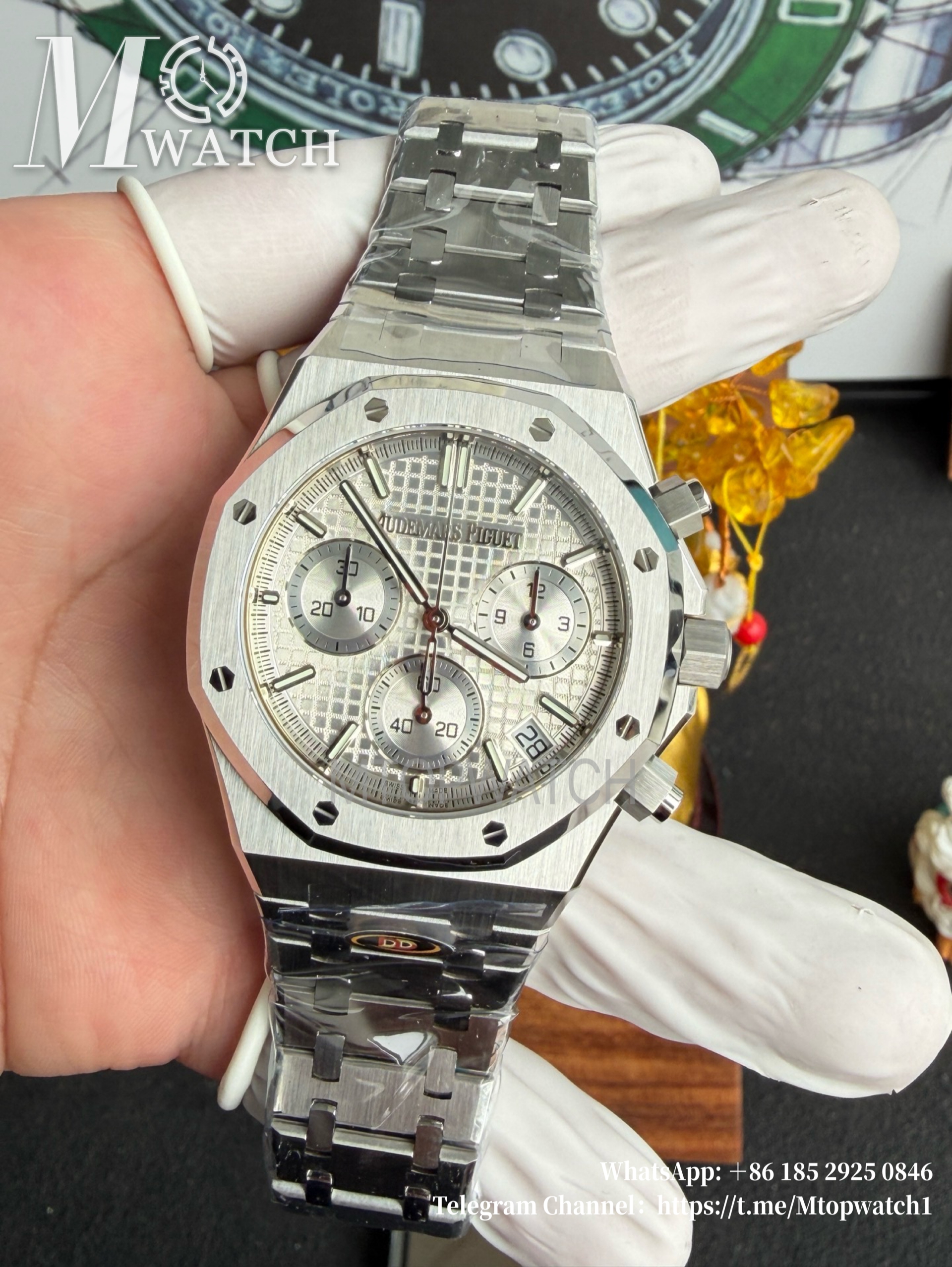 AUDEMARS PIGUET - SUPER CLONE Royal Oak Chronometer 26240ST 41mm SS/SS Silver Dial DDF DD4401