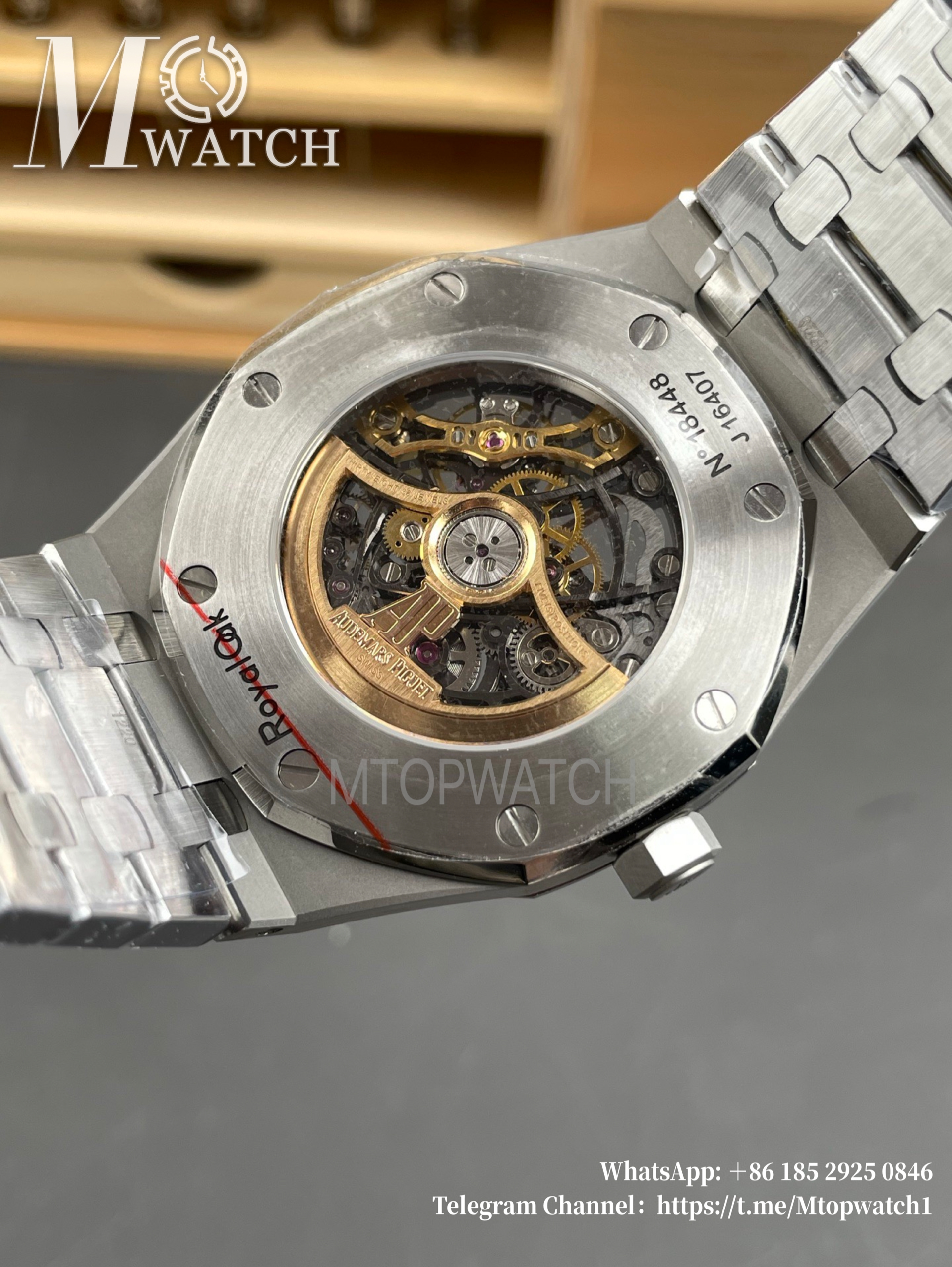 AUDEMARS PIGUET - Royal Oak 15407 41mm SS/SS Skeleton Dial THBF SH3132 V2 Super Clone