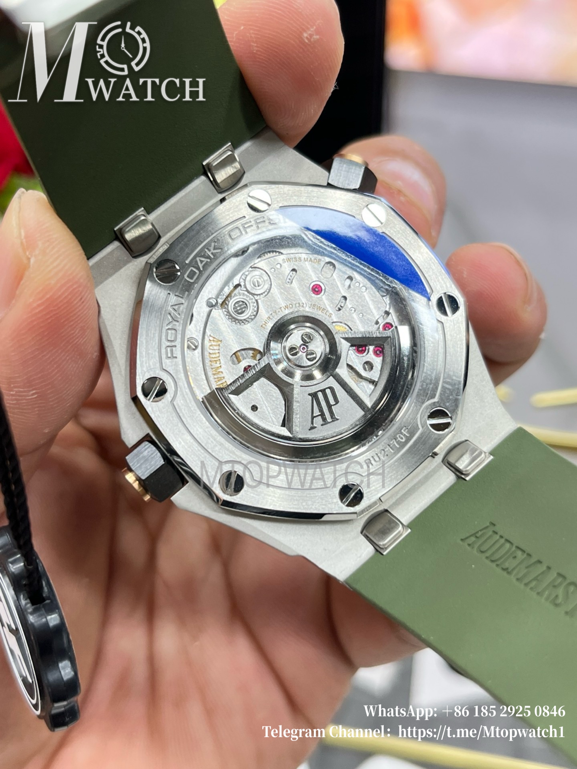 AUDEMARS PIGUET - Royal Oak Offshore Diver 15720 42mm SS/RU Green/Stk ZF A4308