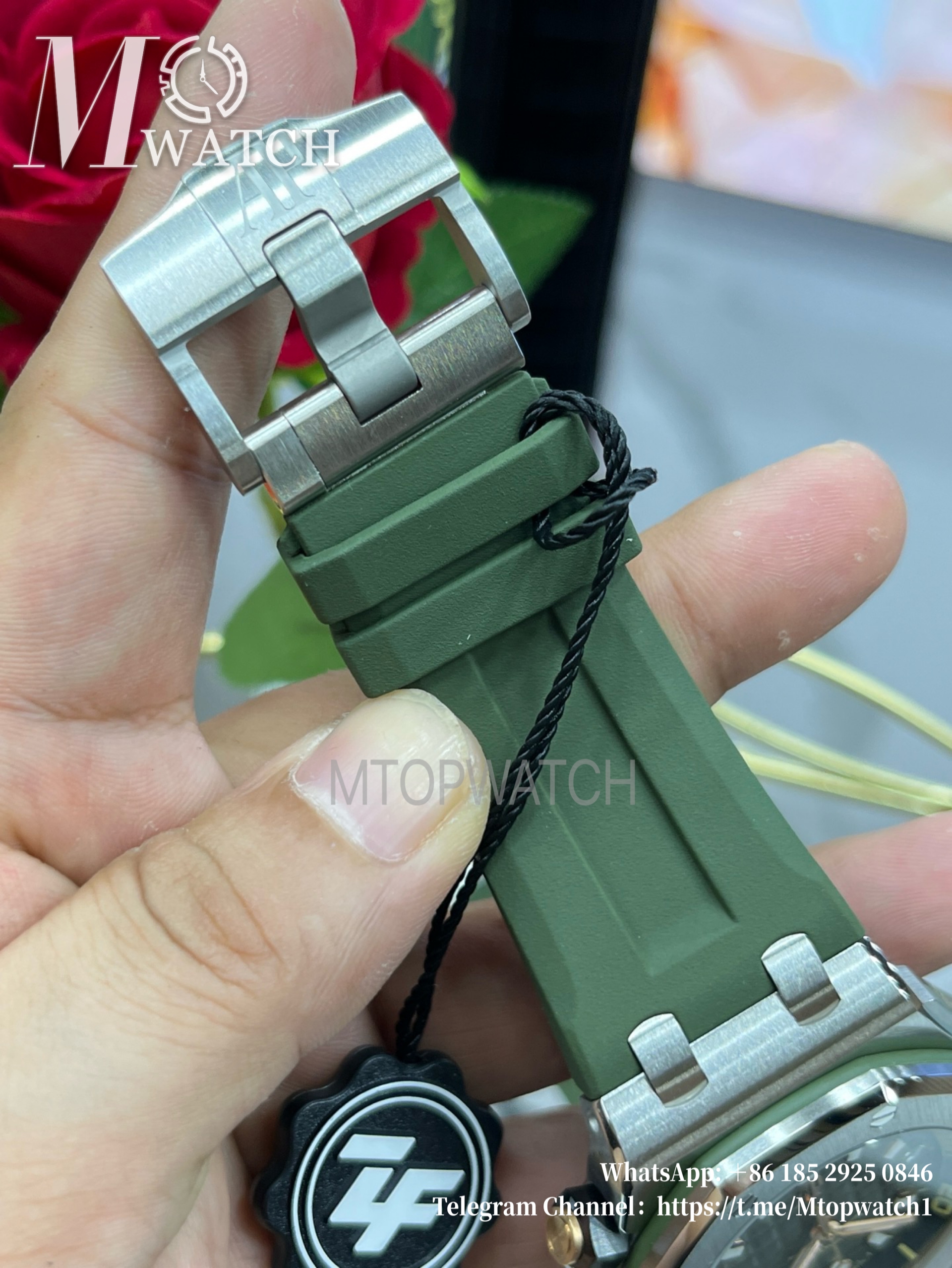 AUDEMARS PIGUET - Royal Oak Offshore Diver 15720 42mm SS/RU Green/Stk ZF A4308