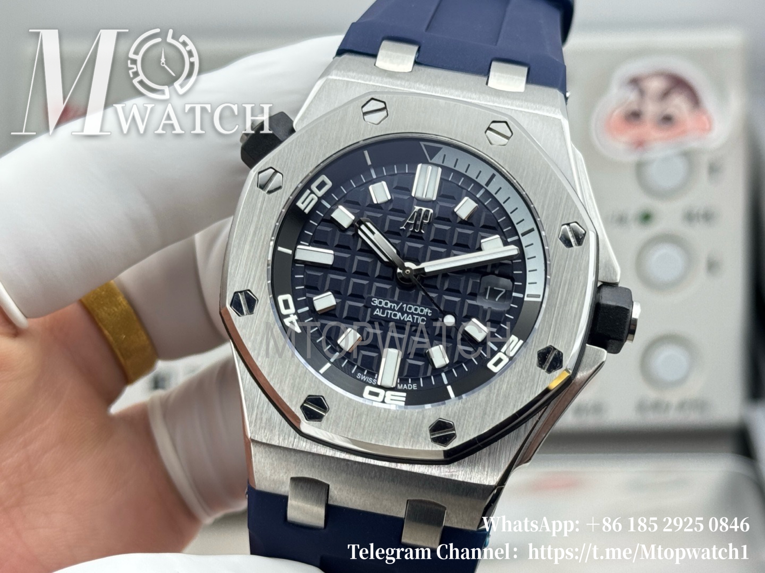 AUDEMARS PIGUET - Royal Oak Offshore Diver 15720 42mm SS/RU Blue/Stk ZF A4308