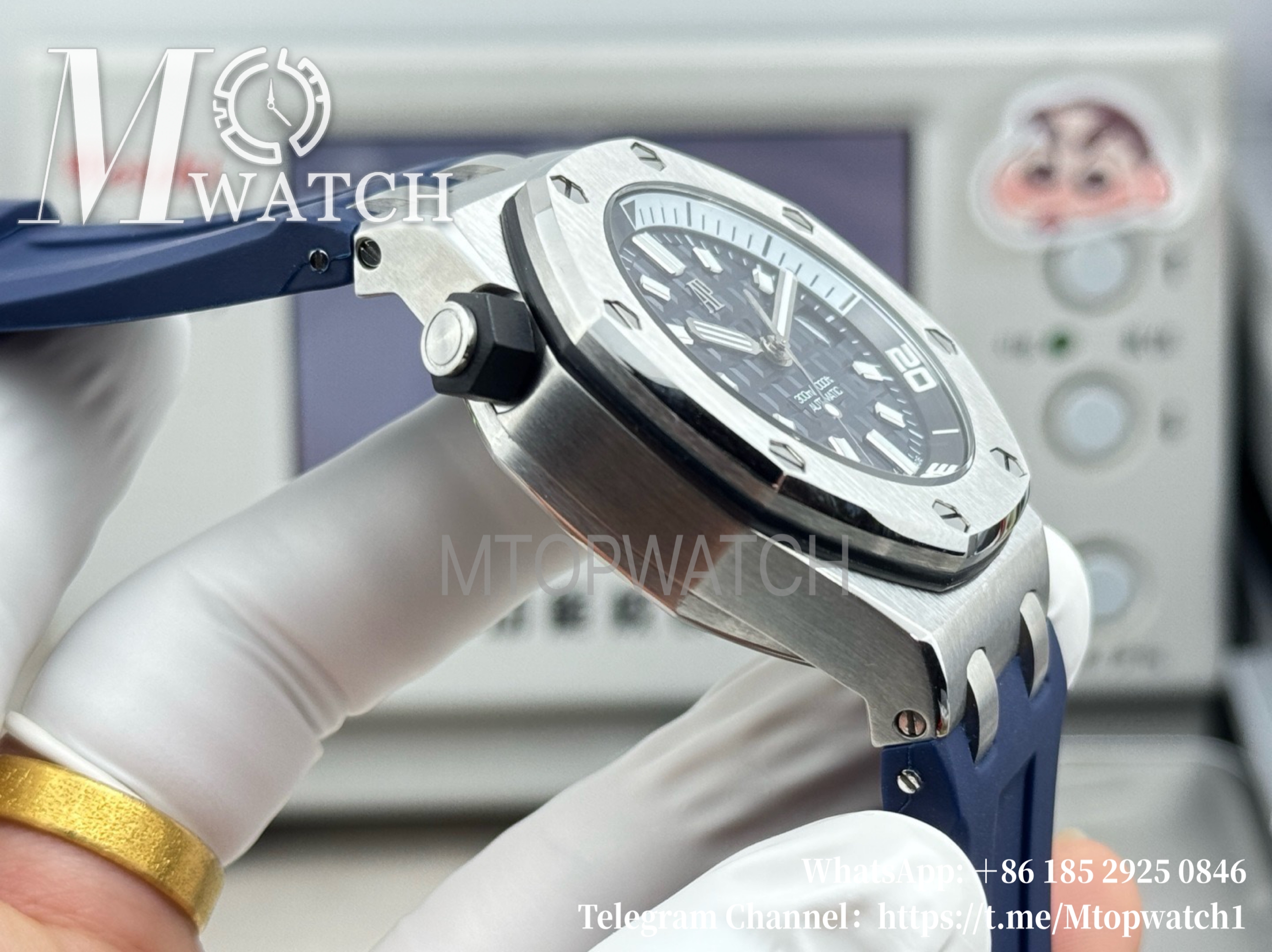 AUDEMARS PIGUET - Royal Oak Offshore Diver 15720 42mm SS/RU Blue/Stk ZF A4308