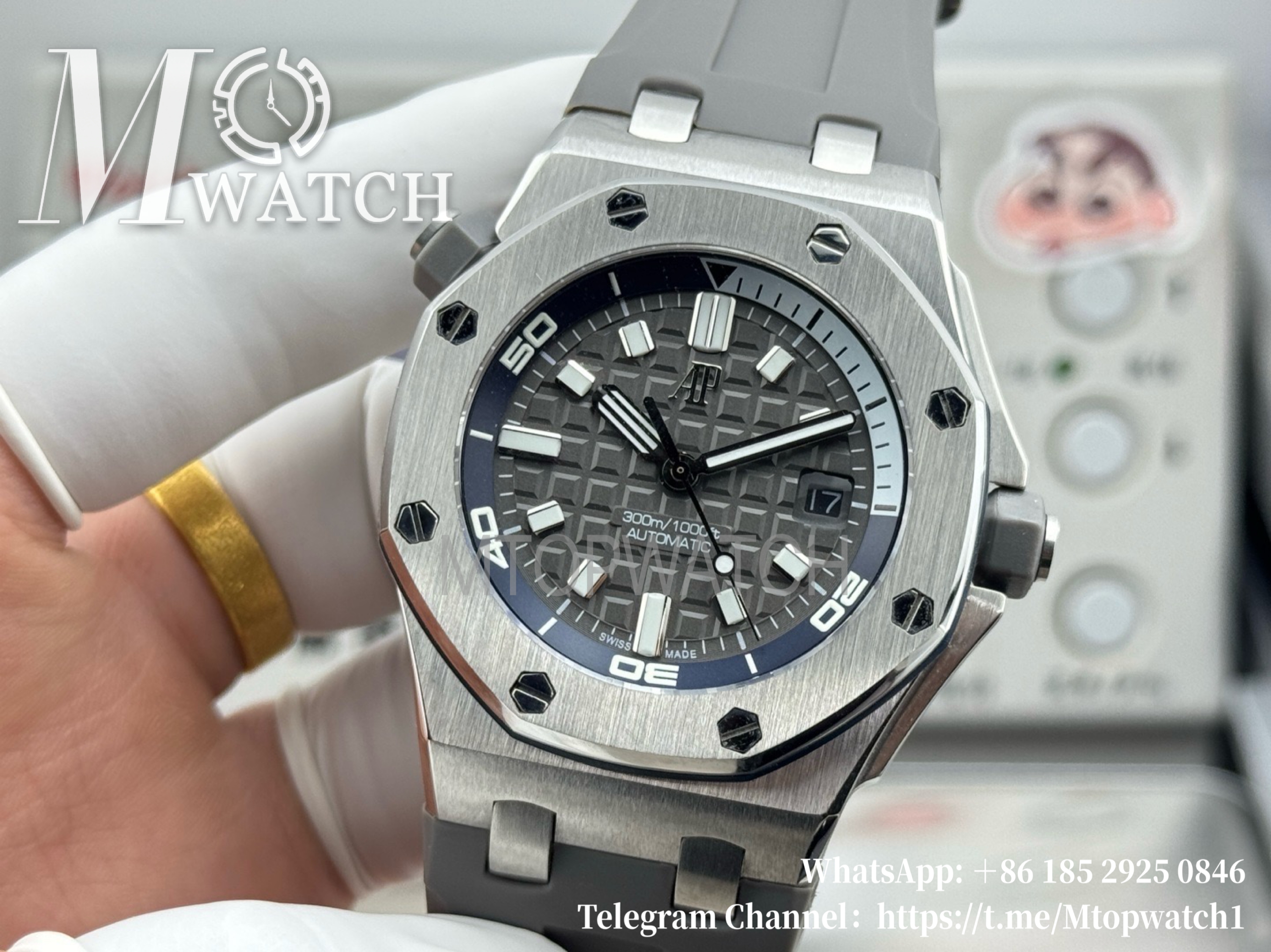 AUDEMARS PIGUET - Royal Oak Offshore Diver 15720 42mm SS/RU Grey/Stk ZF A4308