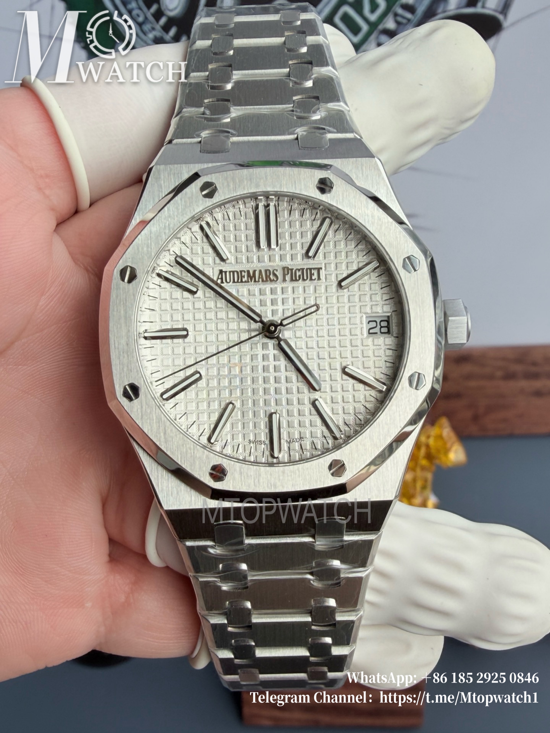 AUDEMARS PIGUET - Royal Oak 41mm 15510ST SS/SS White/Stk ZF Super Clone