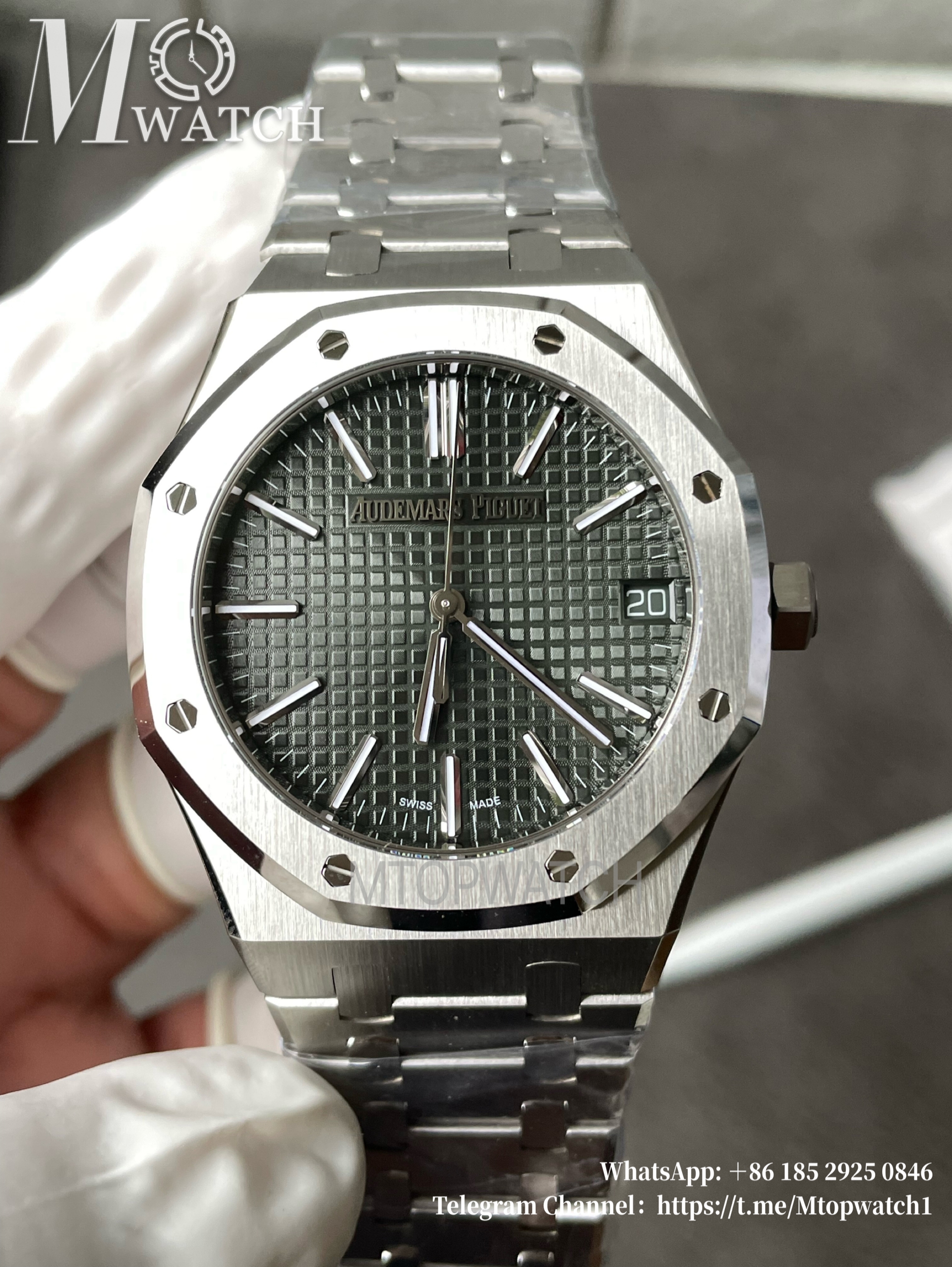 AUDEMARS PIGUET - Royal Oak 41mm 15510ST SS/SS Green/Stk VSF Super Clone