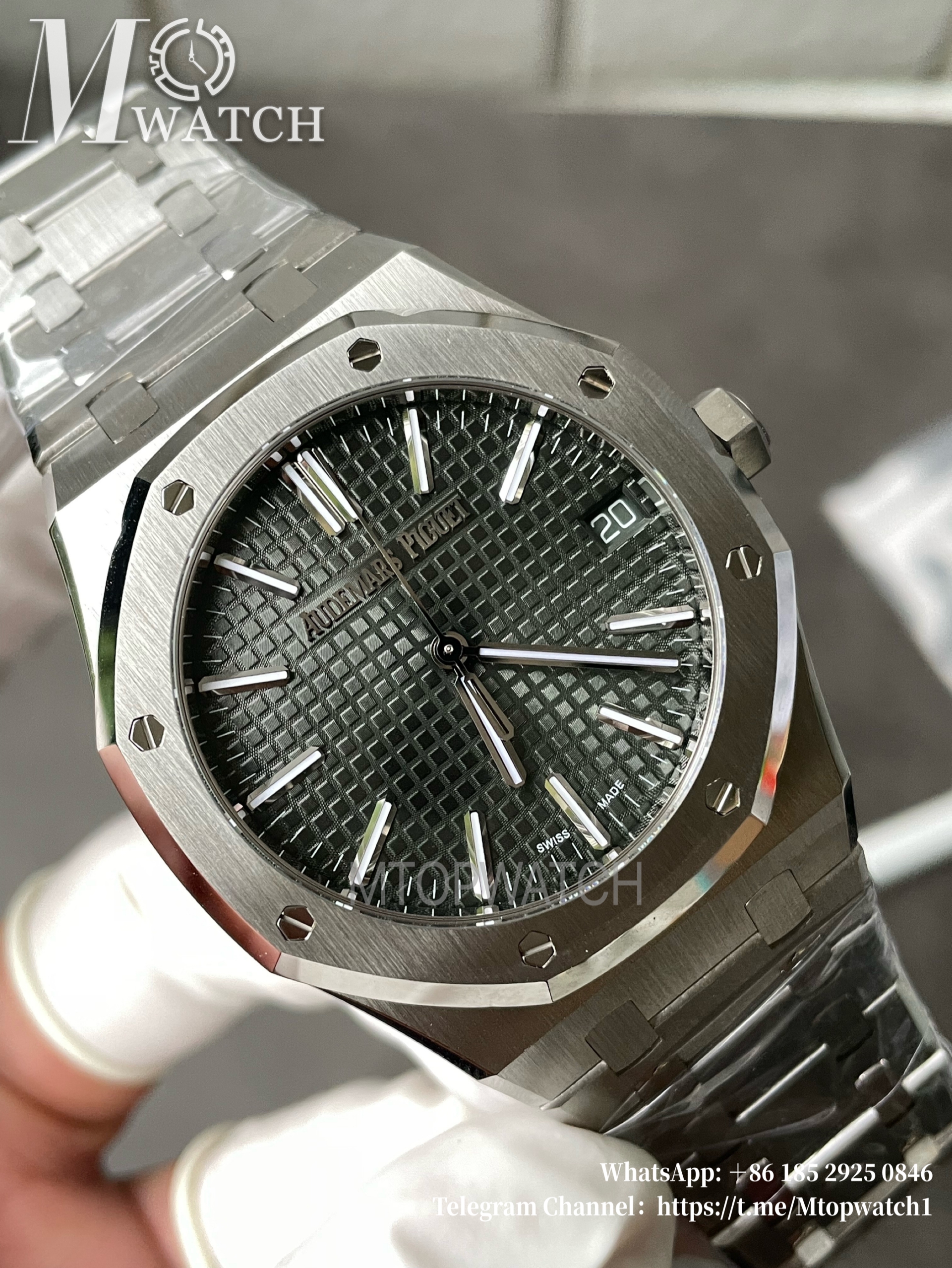 AUDEMARS PIGUET - Royal Oak 41mm 15510ST SS/SS Green/Stk VSF Super Clone
