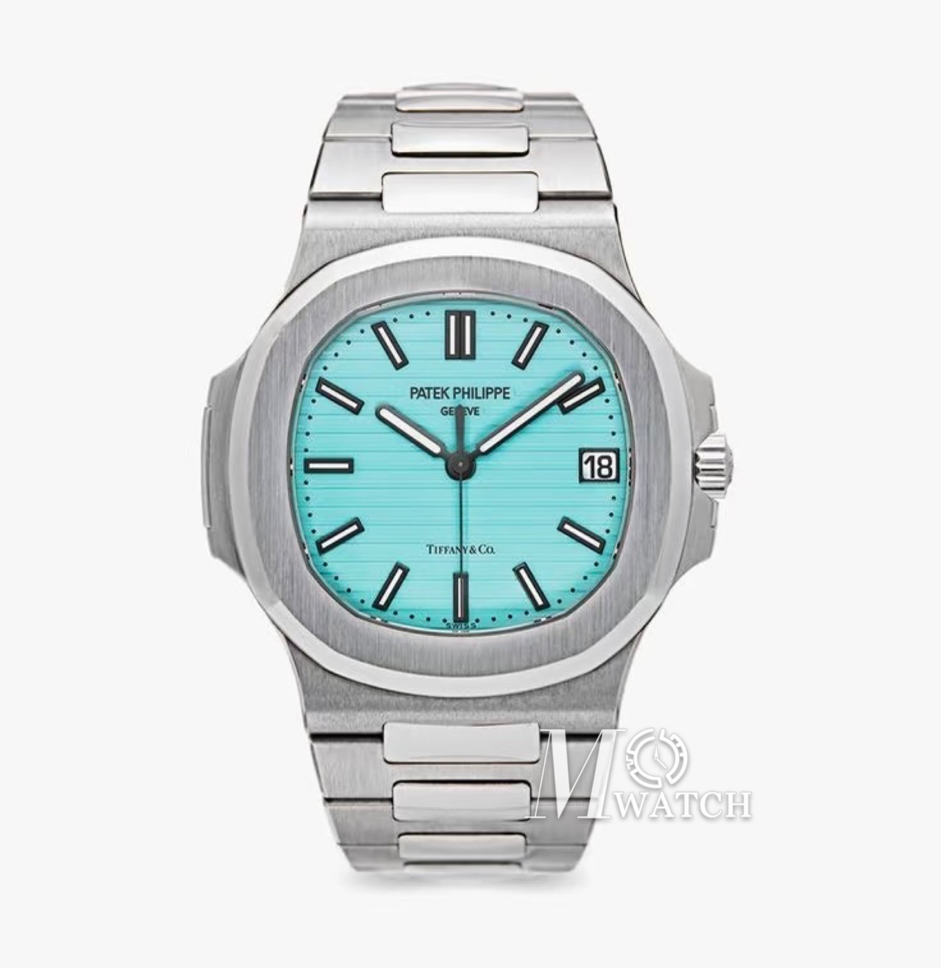 PATEK PHILIPPE - SUPER CLONE Nautilus Jumbo 5711 40mm Tiffany Blue Dial SS/SS PPF