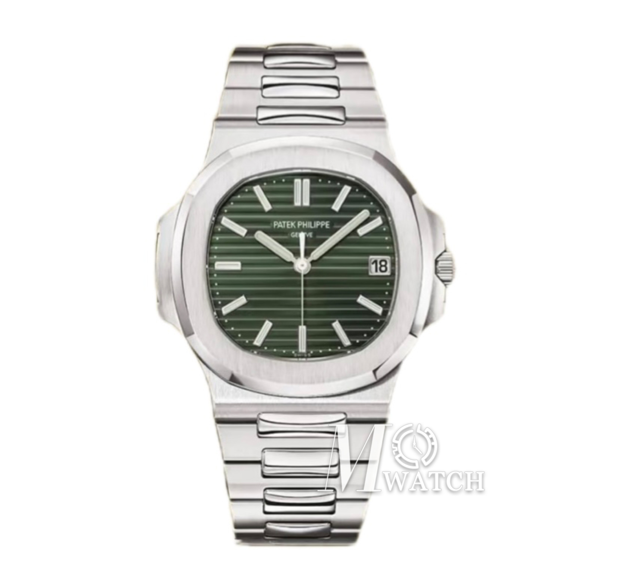 PATEK PHILIPPE - Super Clone Nautilus Jumbo 5711 40mm Green SS/SS PPF 324