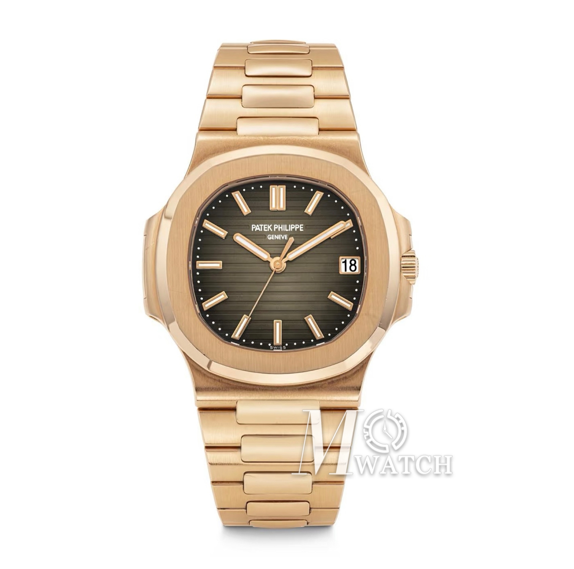 PATEK PHILIPPE - Nautilus Jumbo RG/RG  5711 Grey/Stk PPF A324