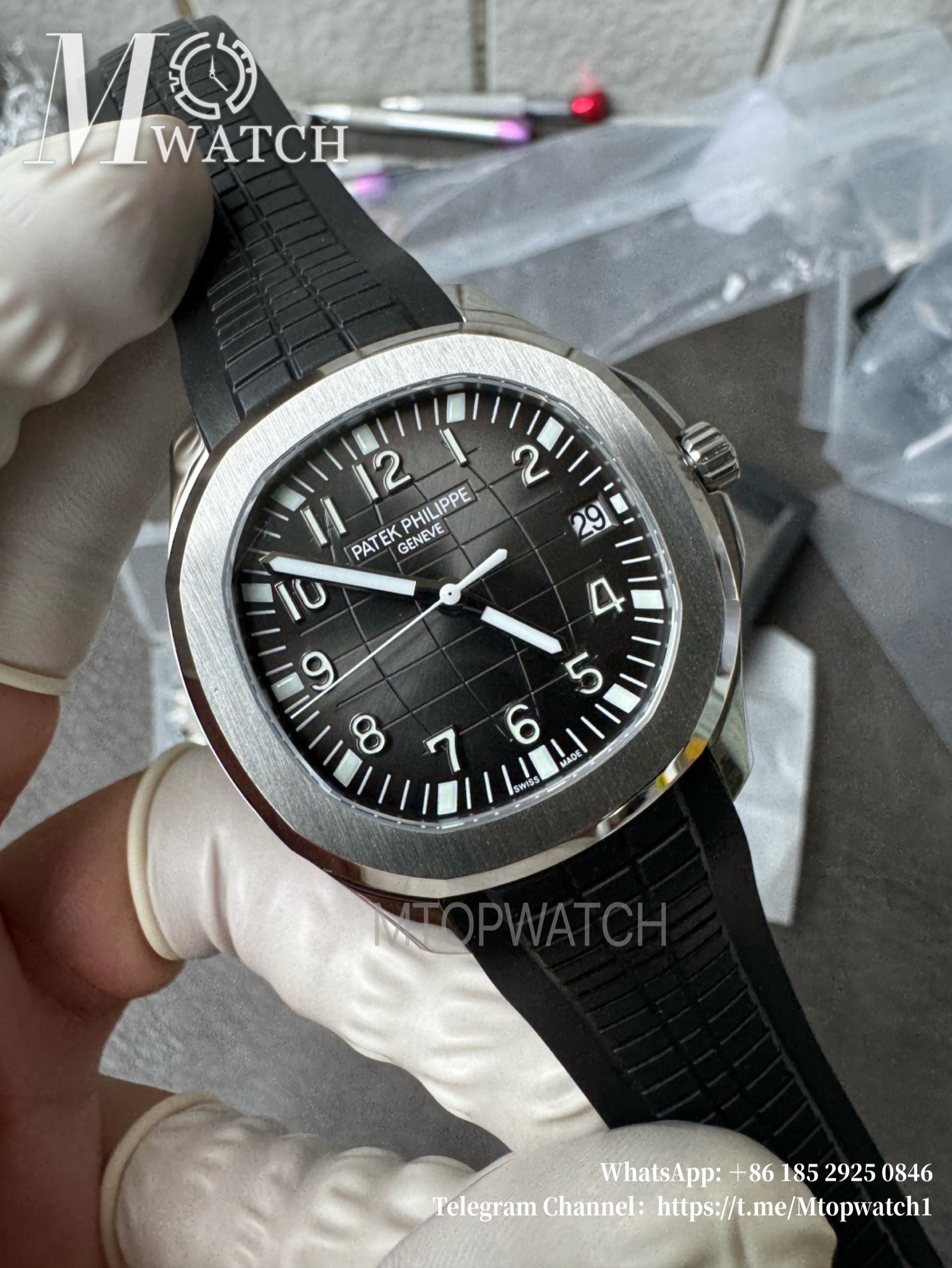 PATEK PHILIPPE - Aquanaut 5167 40mm SS/RU Black/Num 3K A330