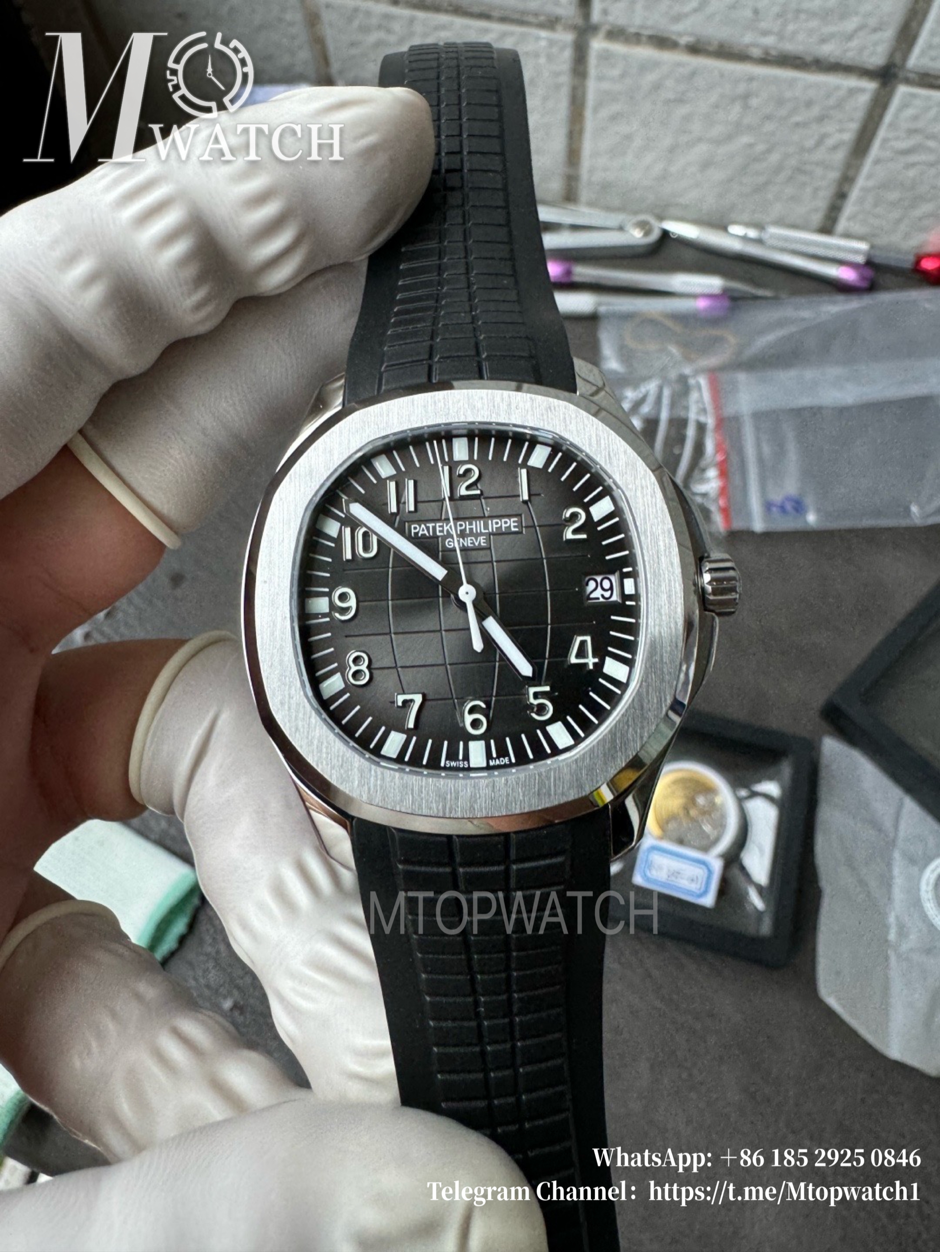 PATEK PHILIPPE - Aquanaut 5167 40mm SS/RU Black/Num 3K A330