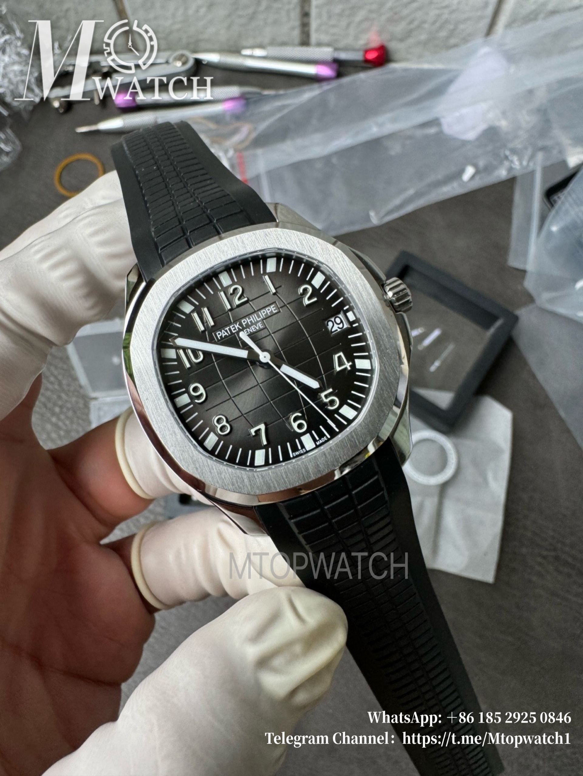 PATEK PHILIPPE - Aquanaut 5167 40mm SS/RU Black/Num 3K A330
