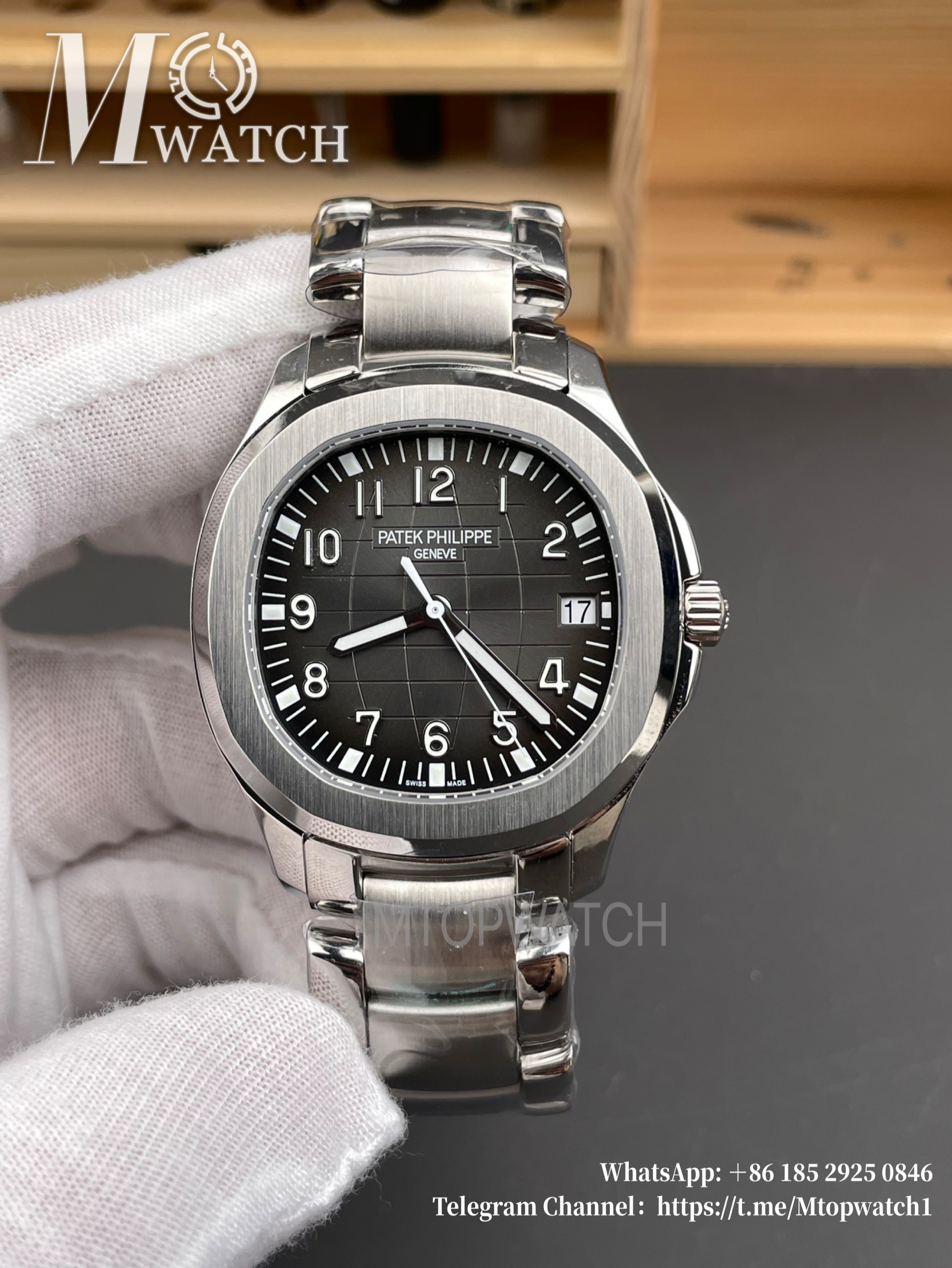 PATEK PHILIPPE - Aquanaut 5167 SS/SS Black/Num 3KF 324