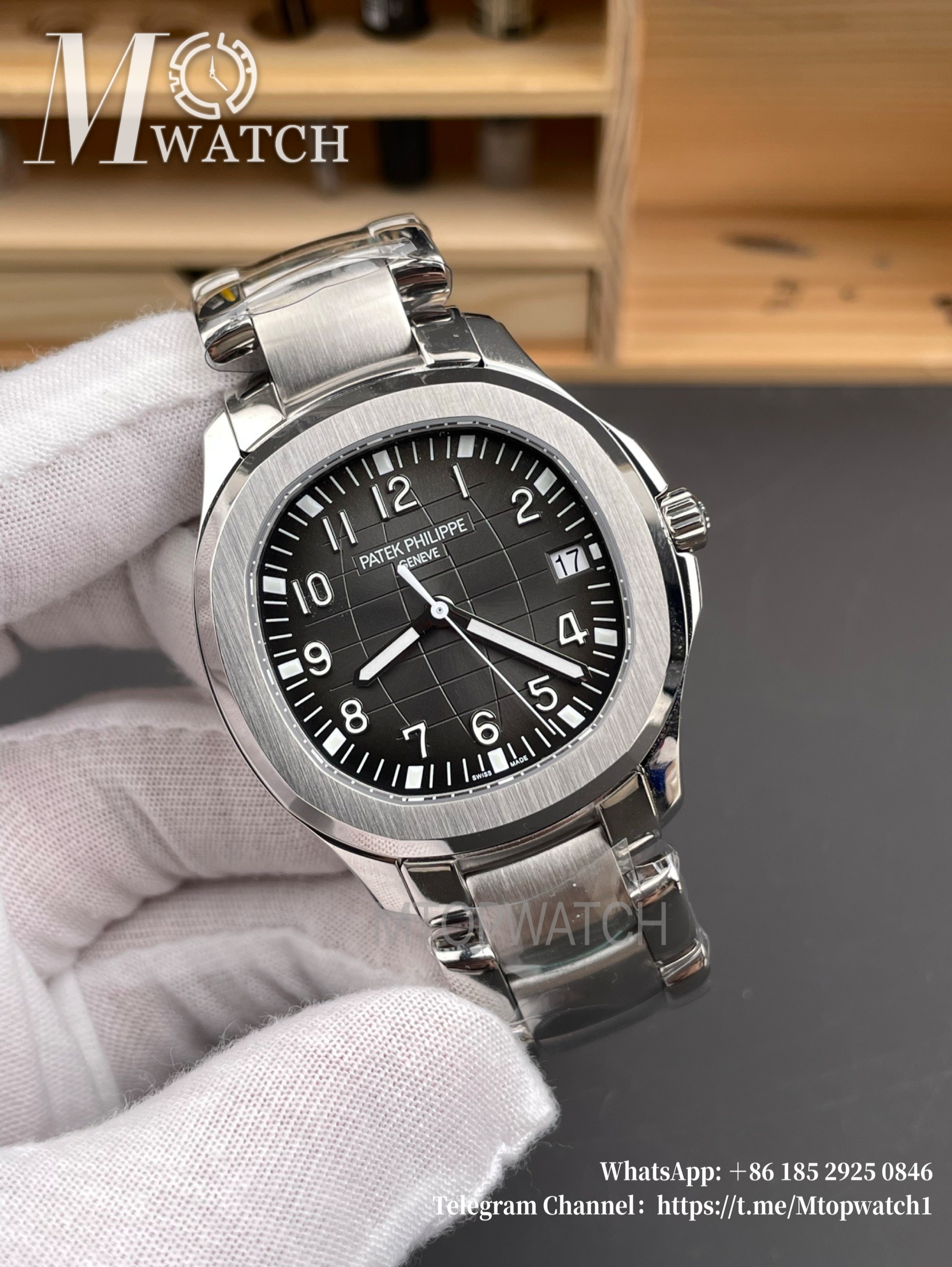 PATEK PHILIPPE - Aquanaut 5167 SS/SS Black/Num 3KF 324